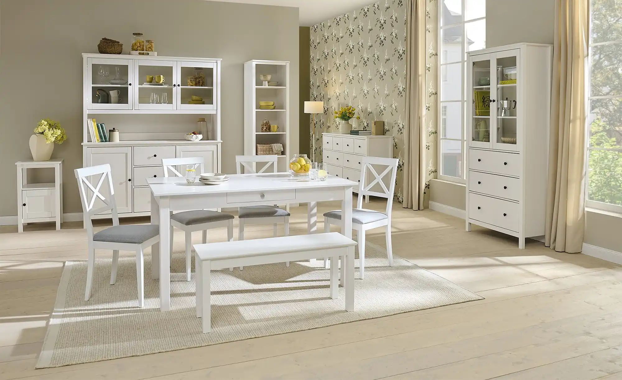 Thumbnail - Beistellschrank Landliv ¦ weiß ¦ Maße (cm): B: 45 H: 76 T: 45.0 Tische > Beistelltische > Beistelltische ohne Rollen - ...