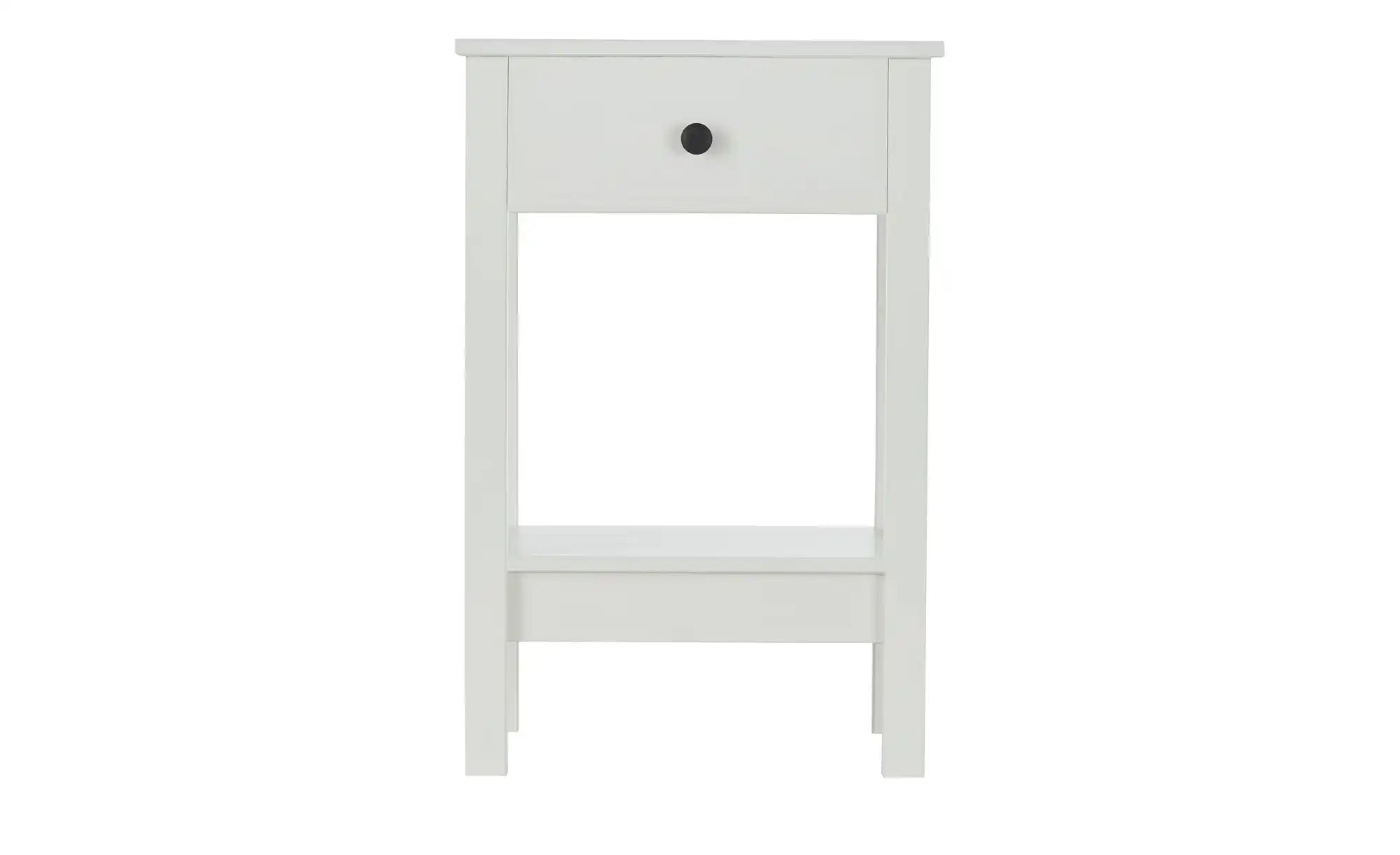 Beistelltisch aus Massivholz Landliv ¦ weiß ¦ Maße (cm): B: 46 H: 70 T: 37. günstig online kaufen