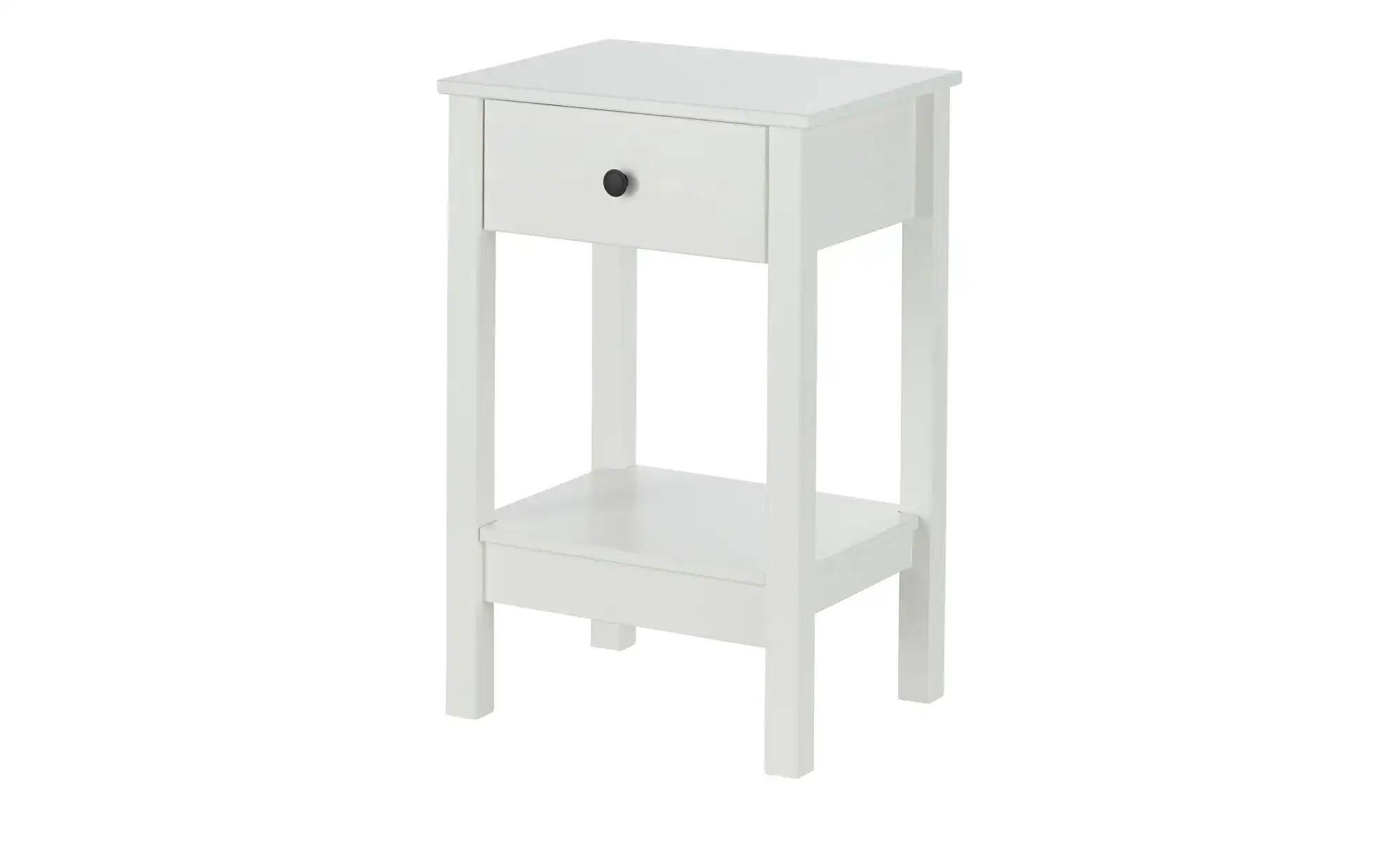 Beistelltisch aus Massivholz Landliv ¦ weiß ¦ Maße (cm): B: 46 H: 70 T: 37. günstig online kaufen