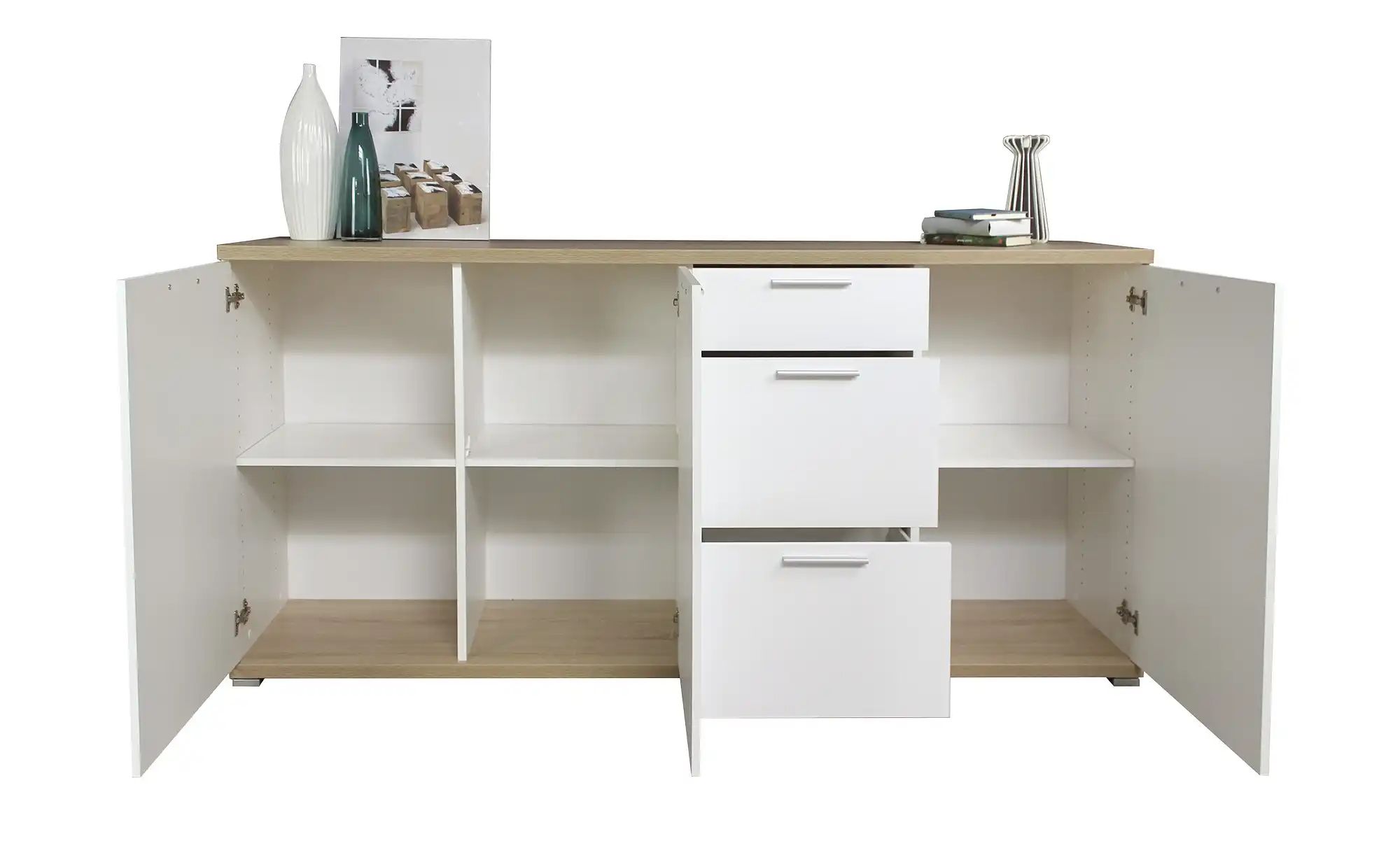 Thumbnail - uno Sideboard  Boult ¦ weiß ¦ Maße (cm): B: 192 H: 88 T: 40.0 Kommoden & Sideboards > Sideboards - Höffner