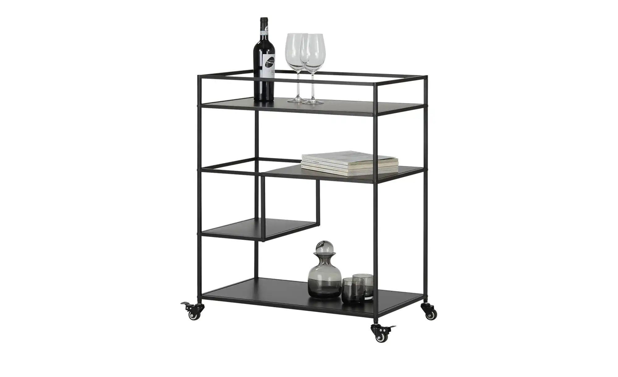 Thumbnail - Servierwagen  Tollo ¦ schwarz ¦ Maße (cm): B: 70 H: 86 T: 40.0 Tische > Servierwagen - Höffner