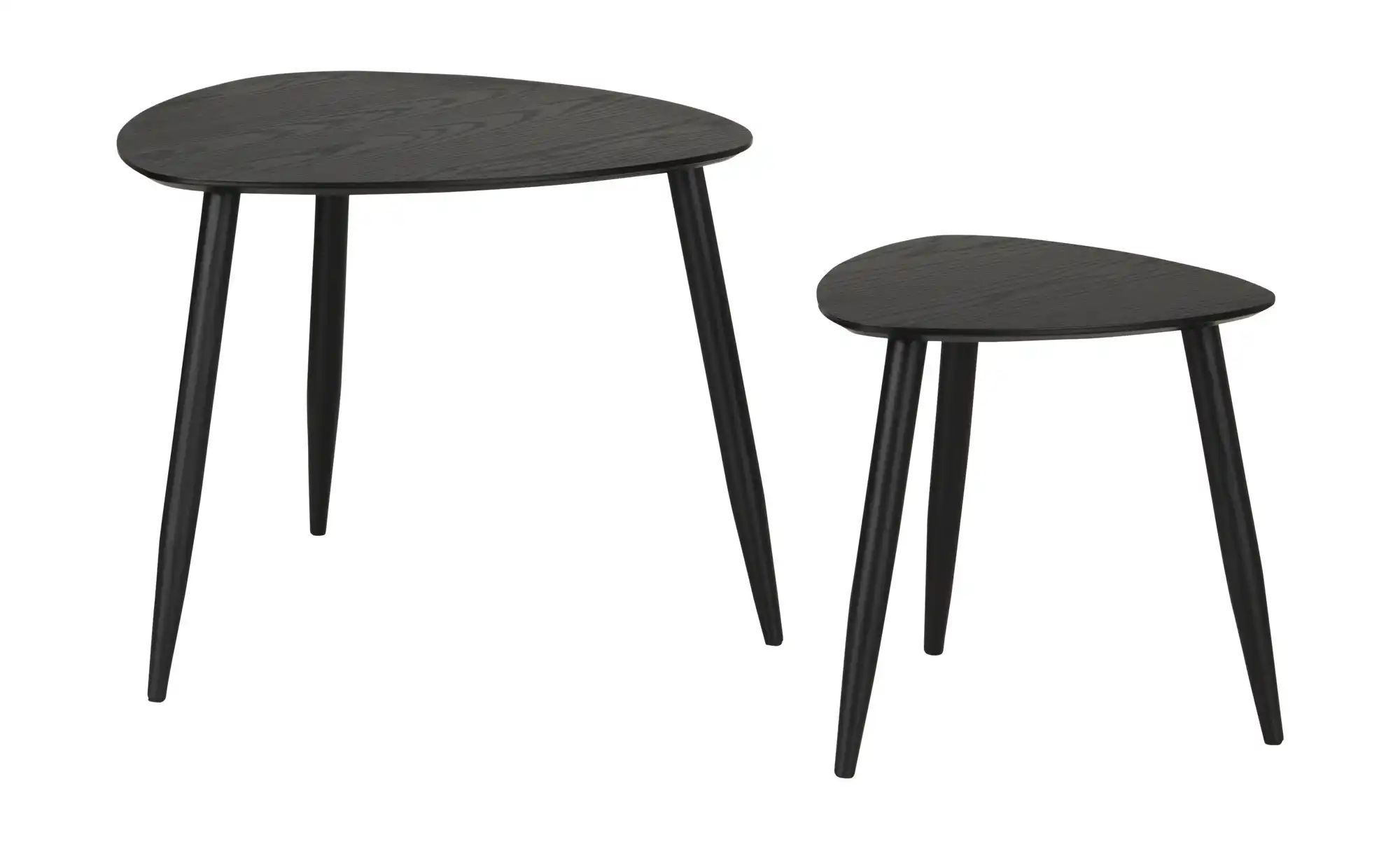 Beistelltisch 2er Set  Bamboo ¦ schwarz ¦ Maße (cm): B: 59 H: 48 Tische > B günstig online kaufen