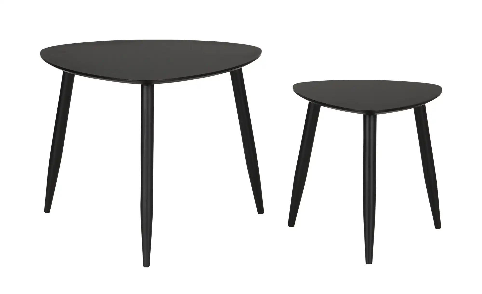 Thumbnail - Beistelltisch 2er Set Bamboo ¦ schwarz ¦ Maße (cm): B: 59 H: 48 Tische > Beistelltische > Beistelltische ohne Rollen - ...