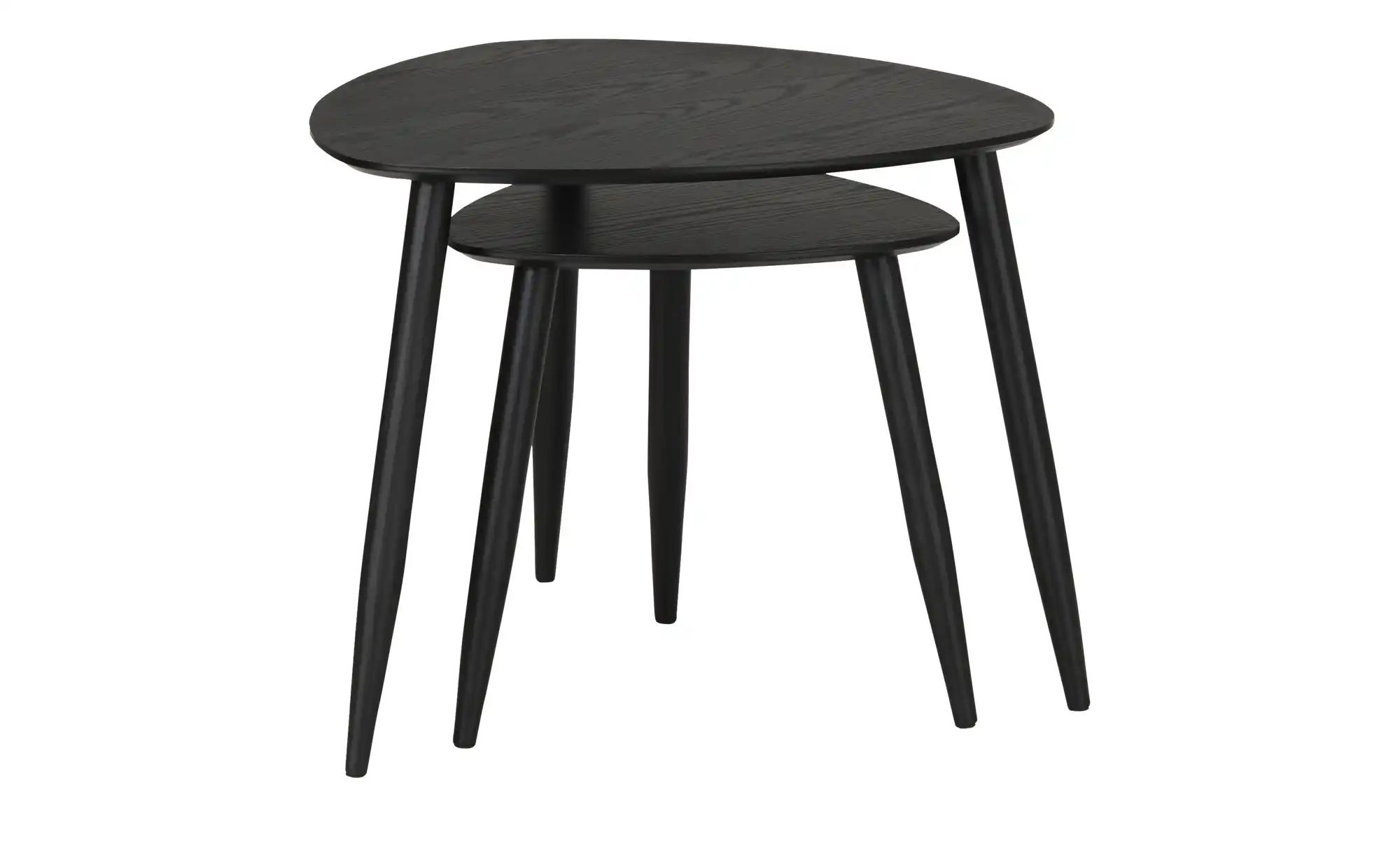 Thumbnail - Beistelltisch 2er Set Bamboo ¦ schwarz ¦ Maße (cm): B: 59 H: 48 Tische > Beistelltische > Beistelltische ohne Rollen - ...