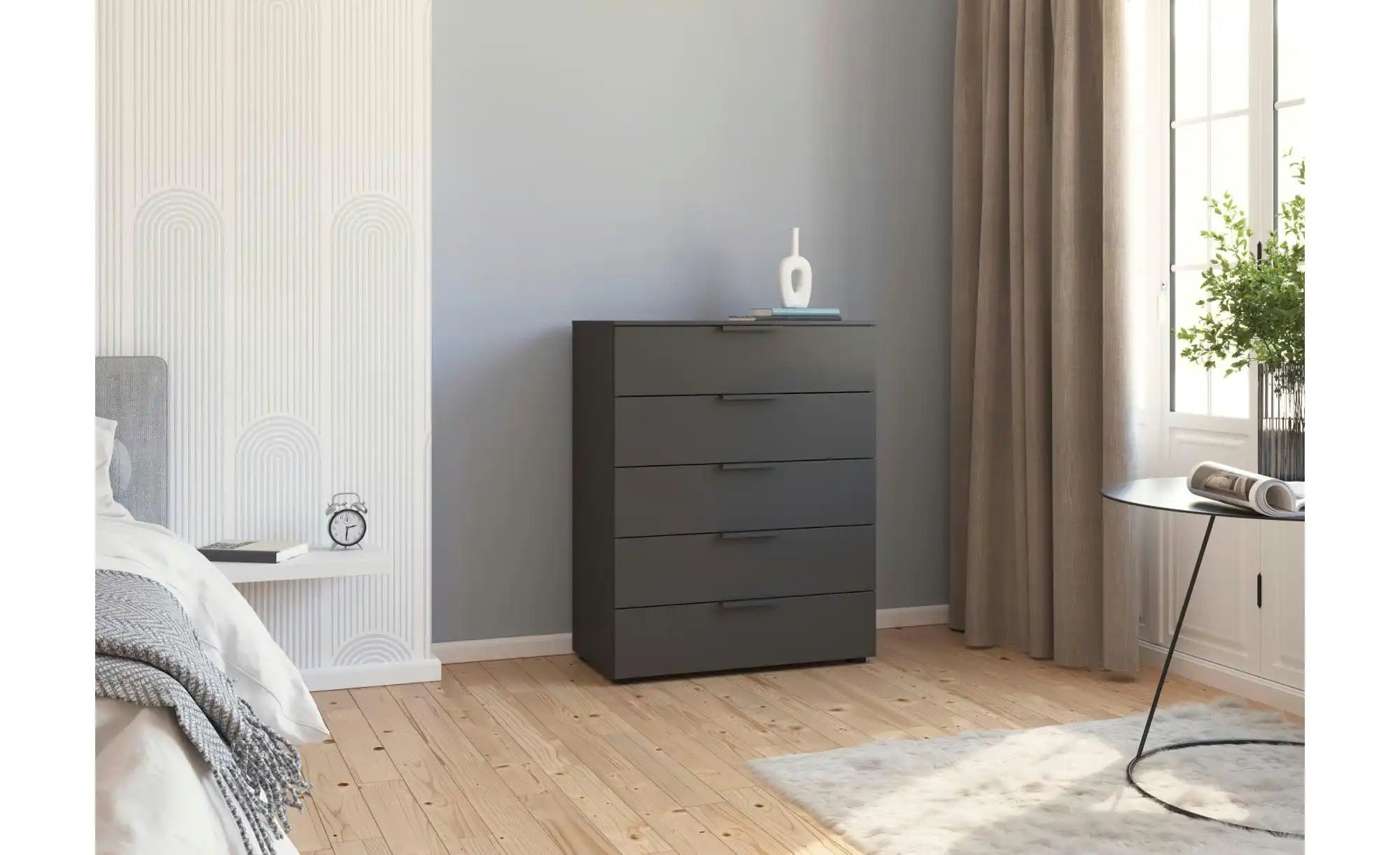 Thumbnail - Kommode Flipp ¦ schwarz ¦ Maße (cm): B: 80 H: 100 Kommoden & Sideboards > Kommoden - Höffner