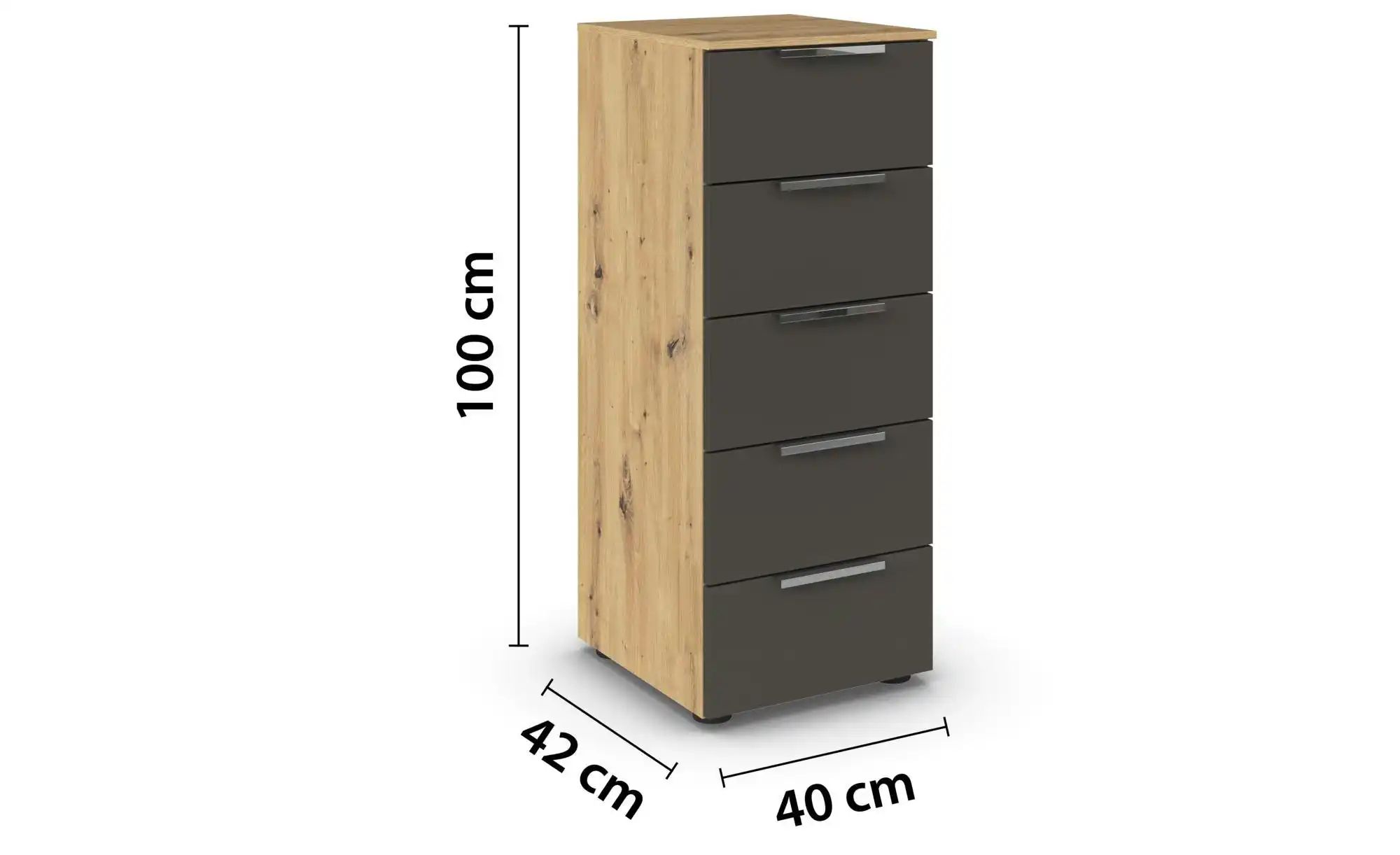 Kommode  Flipp ¦ holzfarben ¦ Maße (cm): B: 40 H: 100 Kommoden & Sideboards günstig online kaufen