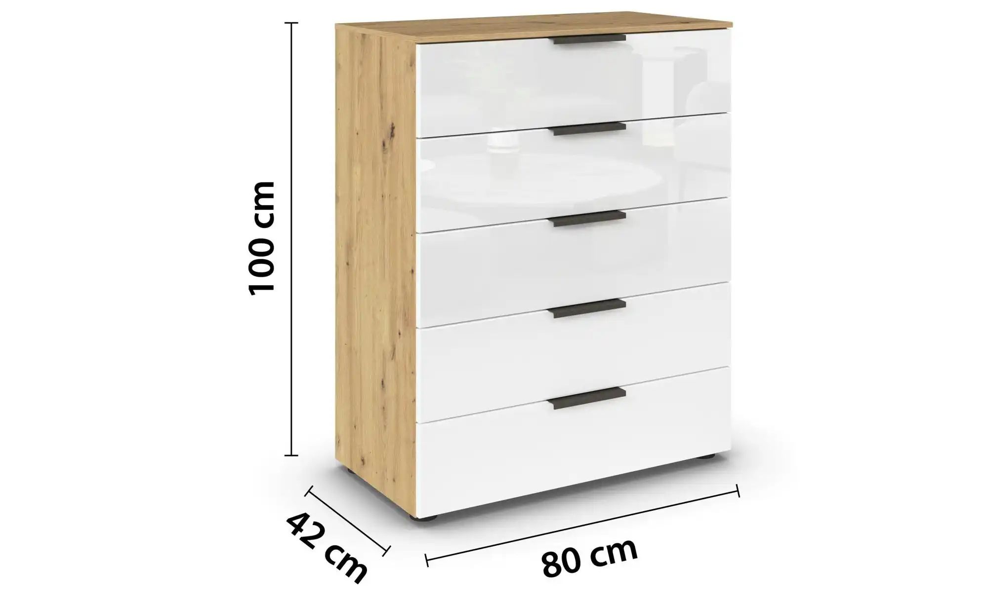 Kommode   ¦ holzfarben ¦ Maße (cm): B: 80 H: 100 Kommoden & Sideboards > Ko günstig online kaufen