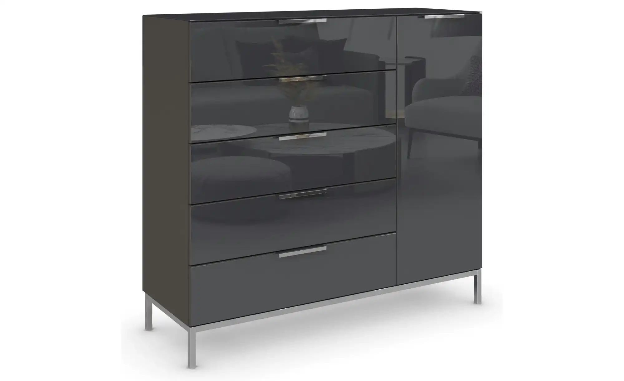 Sideboard  Flipp ¦ schwarz ¦ Maße (cm): B: 120 H: 110 Kommoden & Sideboards günstig online kaufen