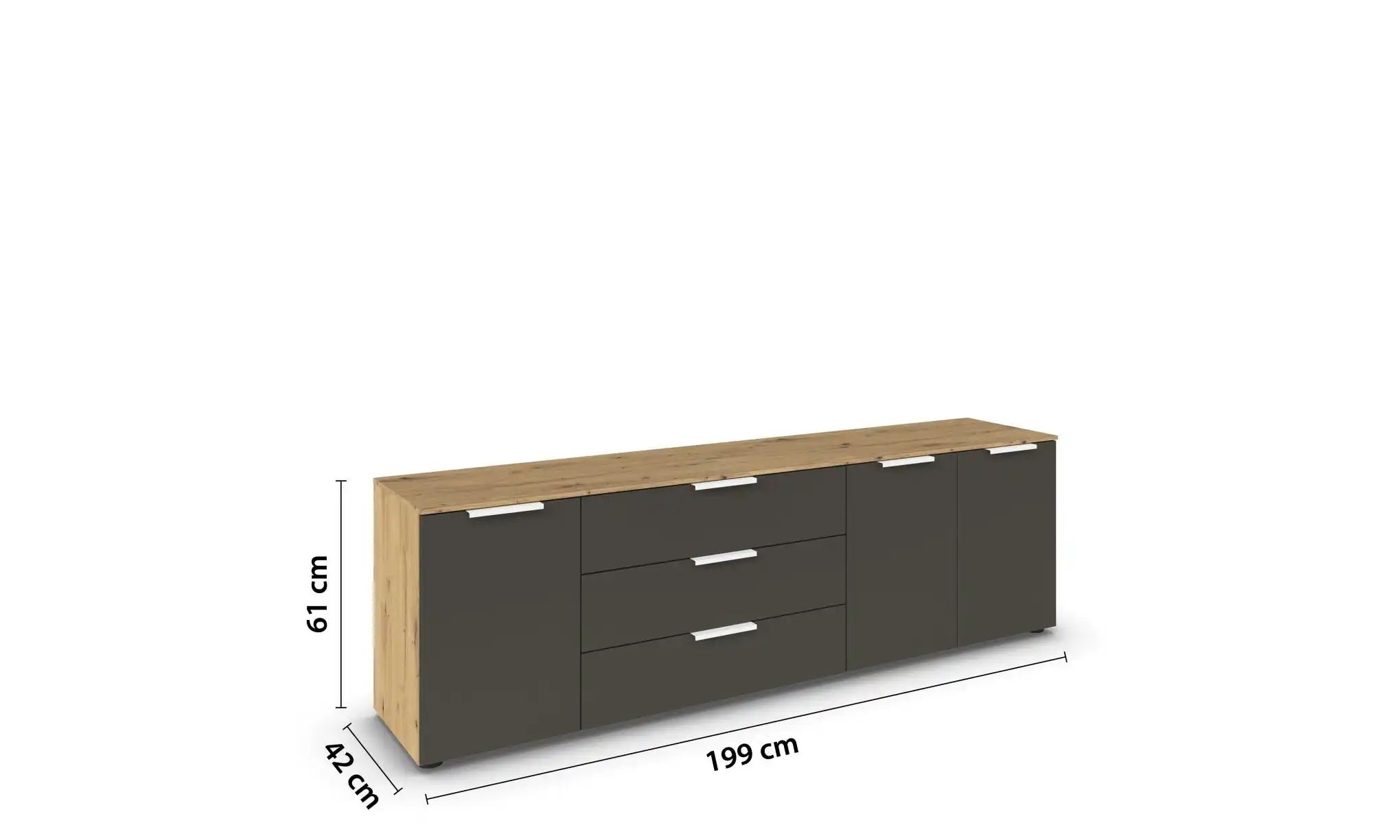 Thumbnail - Sideboard  Frome ¦ holzfarben ¦ Maße (cm): B: 199 H: 61 Kommoden & Sideboards > Sideboards - Höffner