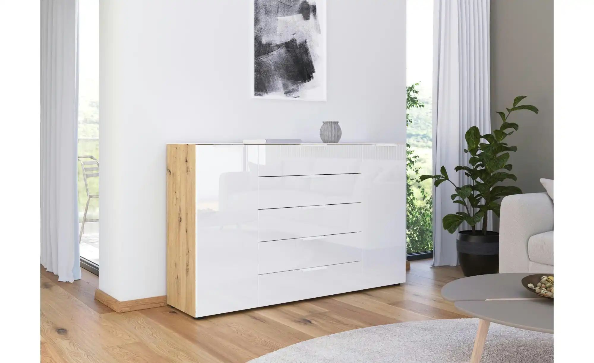 Sideboard   ¦ holzfarben ¦ Maße (cm): B: 160 H: 99 Kommoden & Sideboards > günstig online kaufen