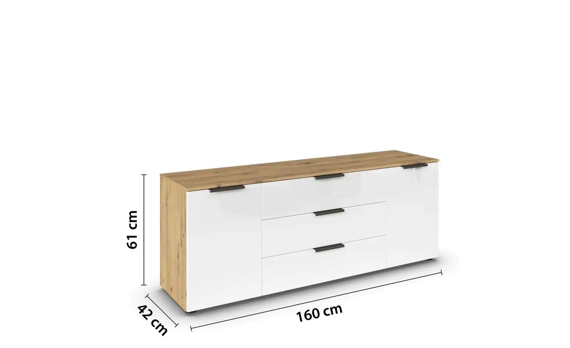 Sideboard  Flipp ¦ holzfarben ¦ Maße (cm): B: 160 H: 61 Kommoden & Sideboar günstig online kaufen