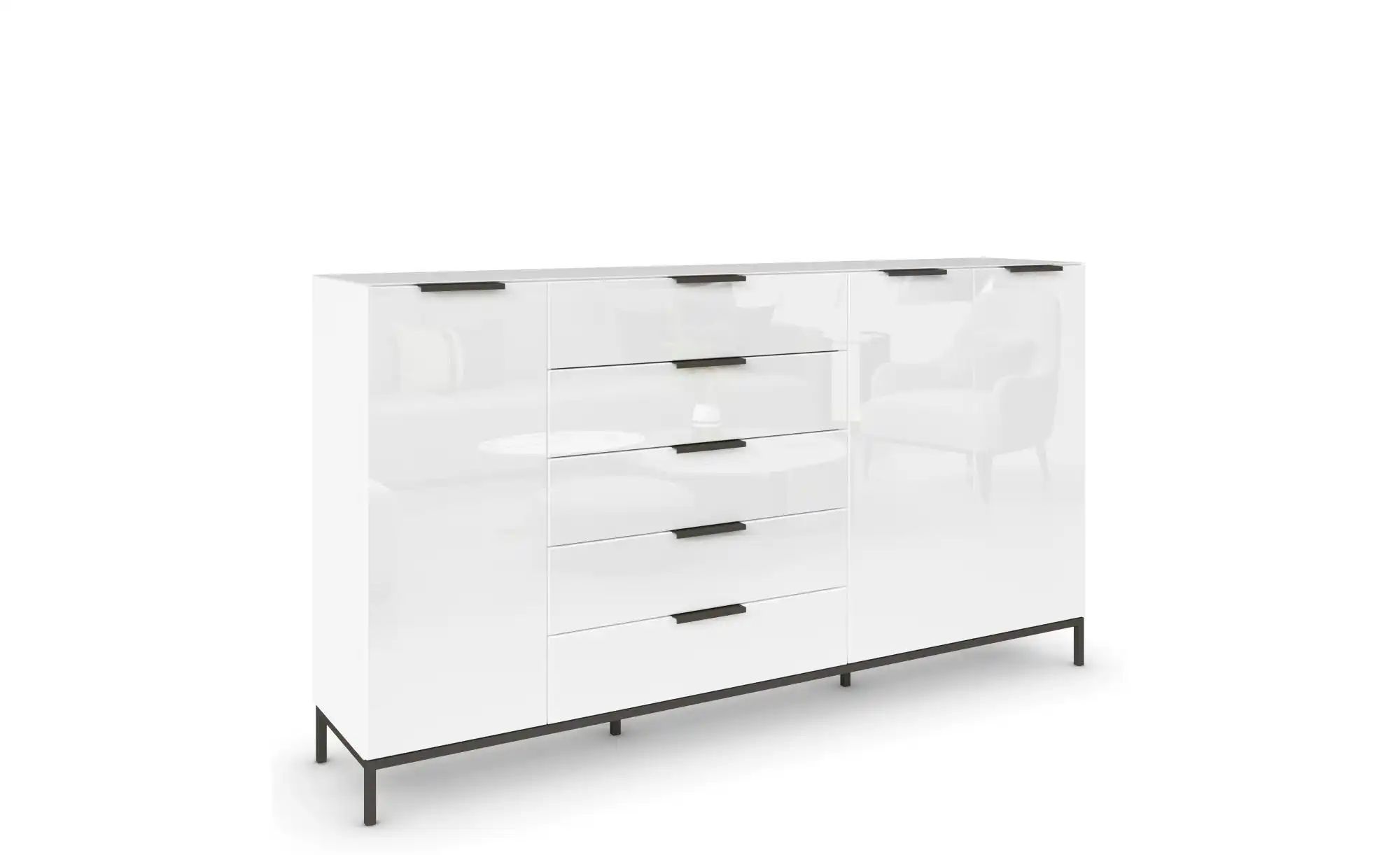 Highboard ¦ weiß ¦ Maße (cm): B: 199 H: 110 Kommoden & Sideboards > Highboa günstig online kaufen