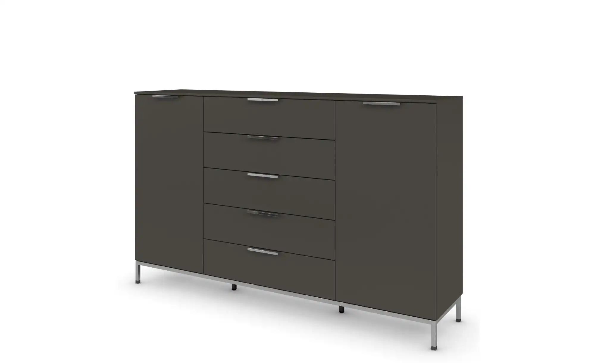 Highboard ¦ schwarz ¦ Maße (cm): B: 180 H: 111 Kommoden & Sideboards > High günstig online kaufen