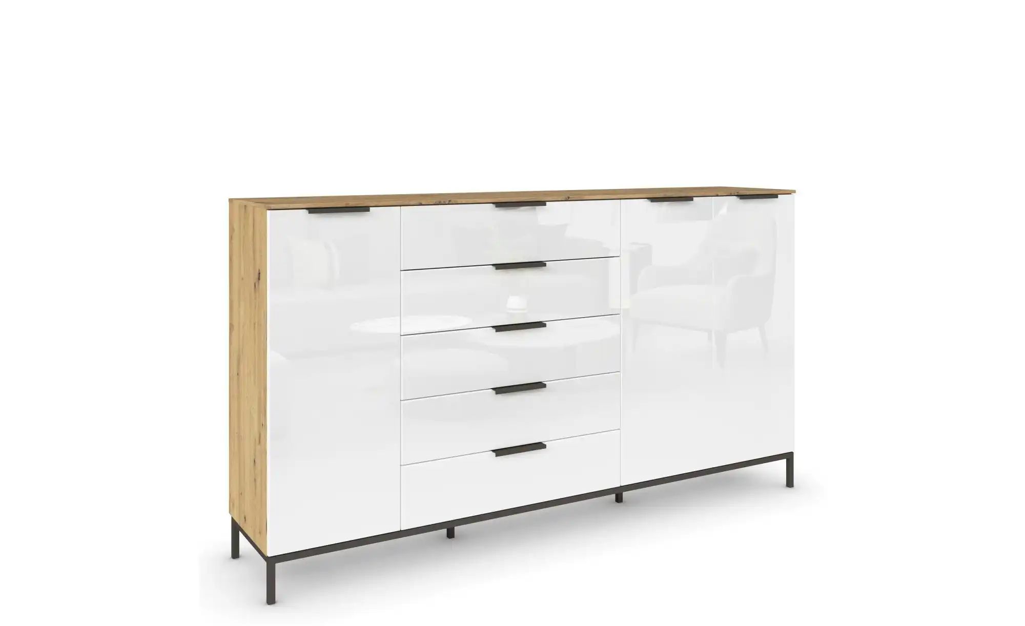 Highboard ¦ holzfarben ¦ Maße (cm): B: 199 H: 111 Kommoden & Sideboards > H günstig online kaufen