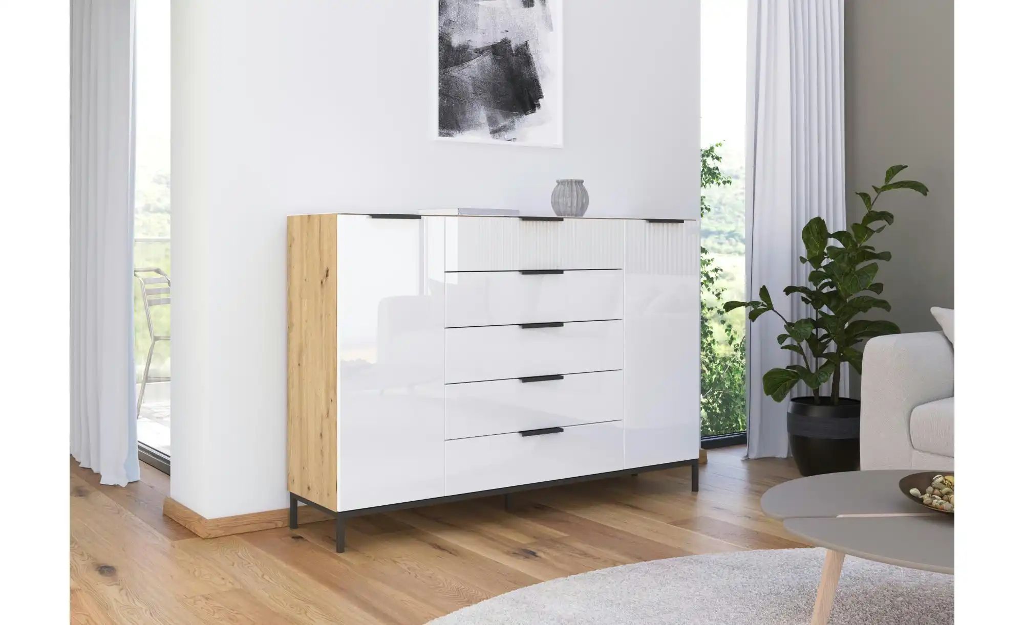 Highboard ¦ holzfarben ¦ Maße (cm): B: 160 H: 110 Kommoden & Sideboards > H günstig online kaufen