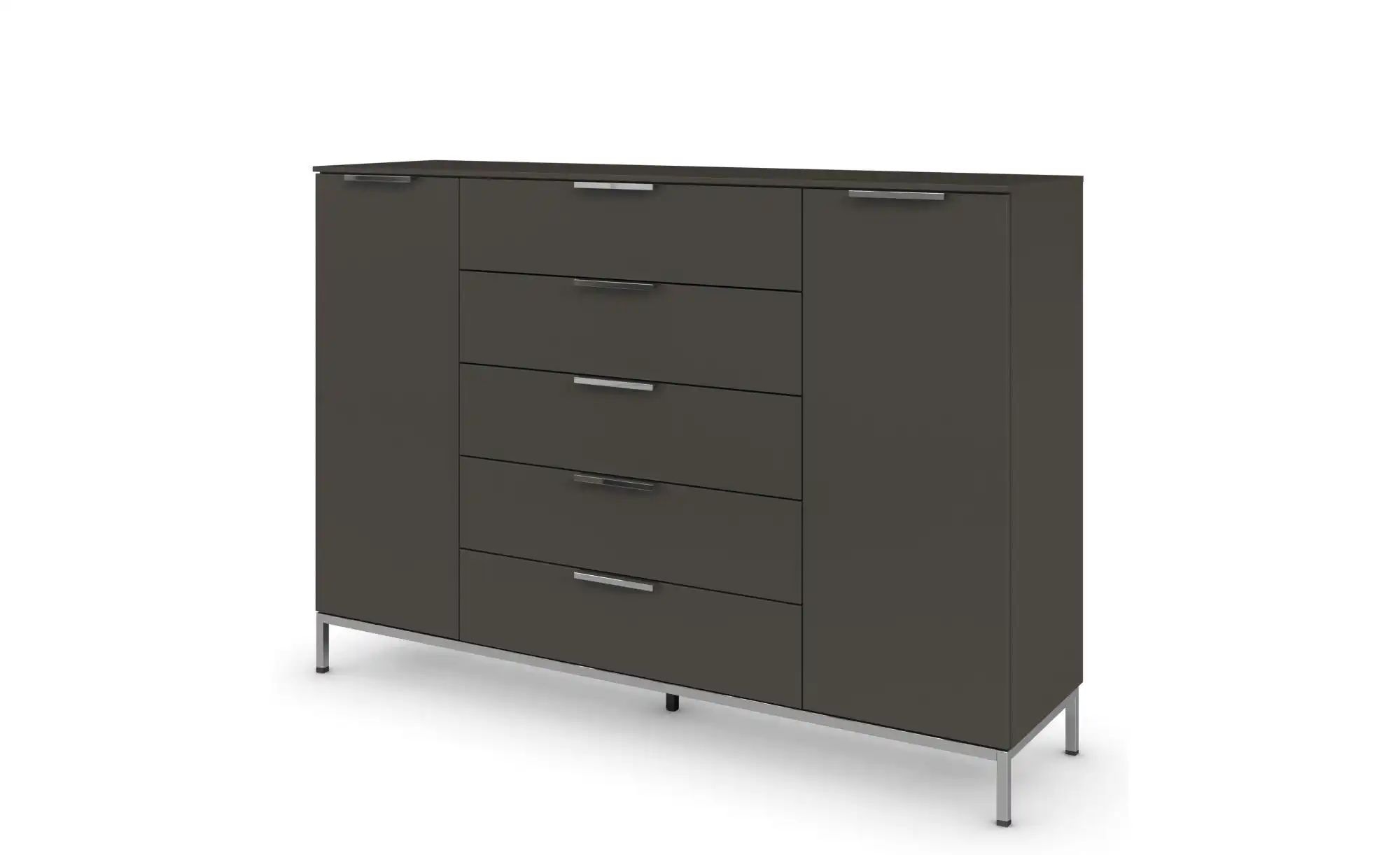 Highboard  Frome ¦ schwarz ¦ Maße (cm): B: 160 H: 111 Kommoden & Sideboards günstig online kaufen