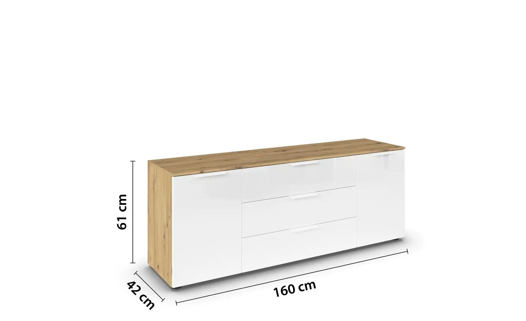 Sideboard ¦ holzfarben ¦ Maße (cm): B: 160 H: 61 Kommoden & Sideboards > Si günstig online kaufen