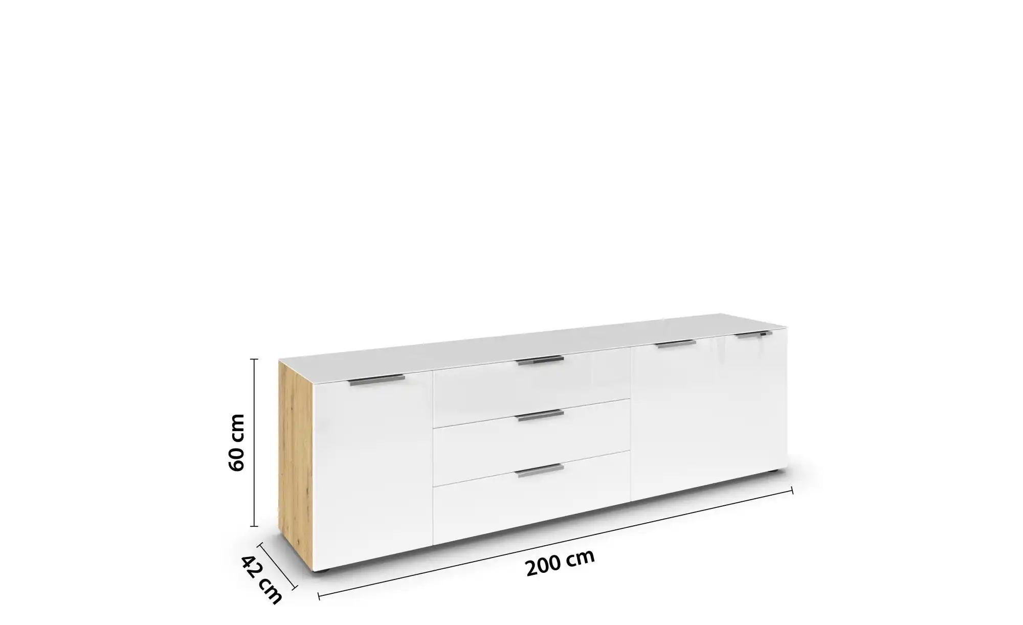 Thumbnail - Sideboard  Fllipp ¦ holzfarben ¦ Maße (cm): B: 199 H: 60 Kommoden & Sideboards > Sideboards - Höffner