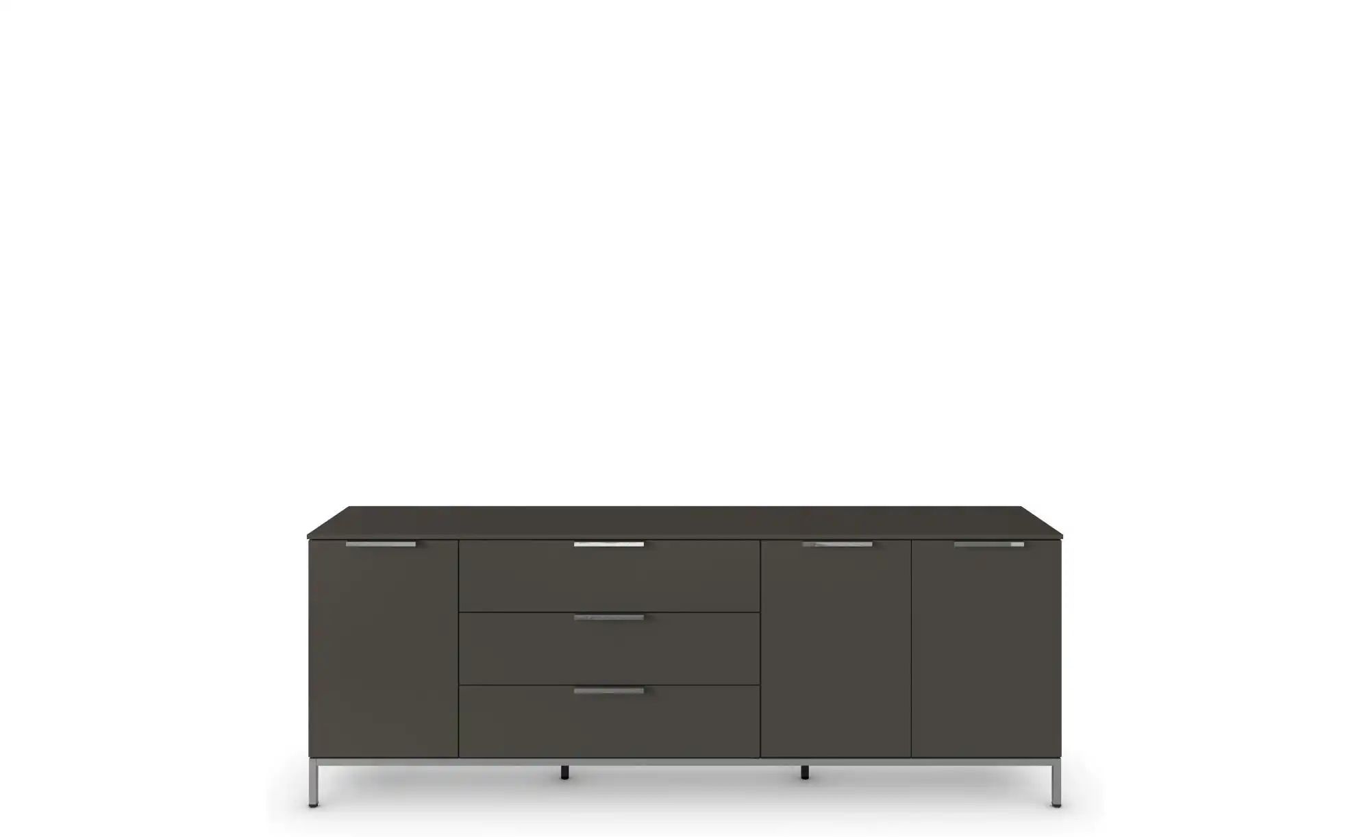 Sideboard ¦ schwarz ¦ Maße (cm): B: 199 H: 72 Kommoden & Sideboards > Sideb günstig online kaufen