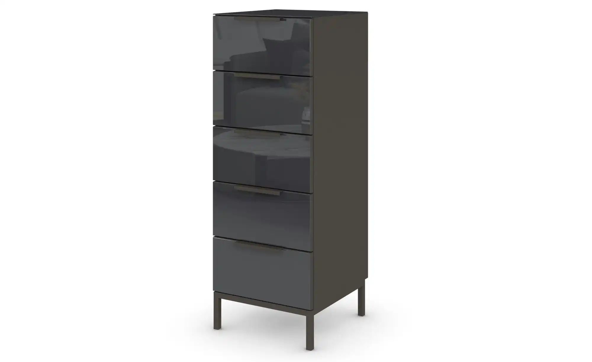 Kommode ¦ schwarz ¦ Maße (cm): B: 40 H: 110 Kommoden & Sideboards > Kommode günstig online kaufen