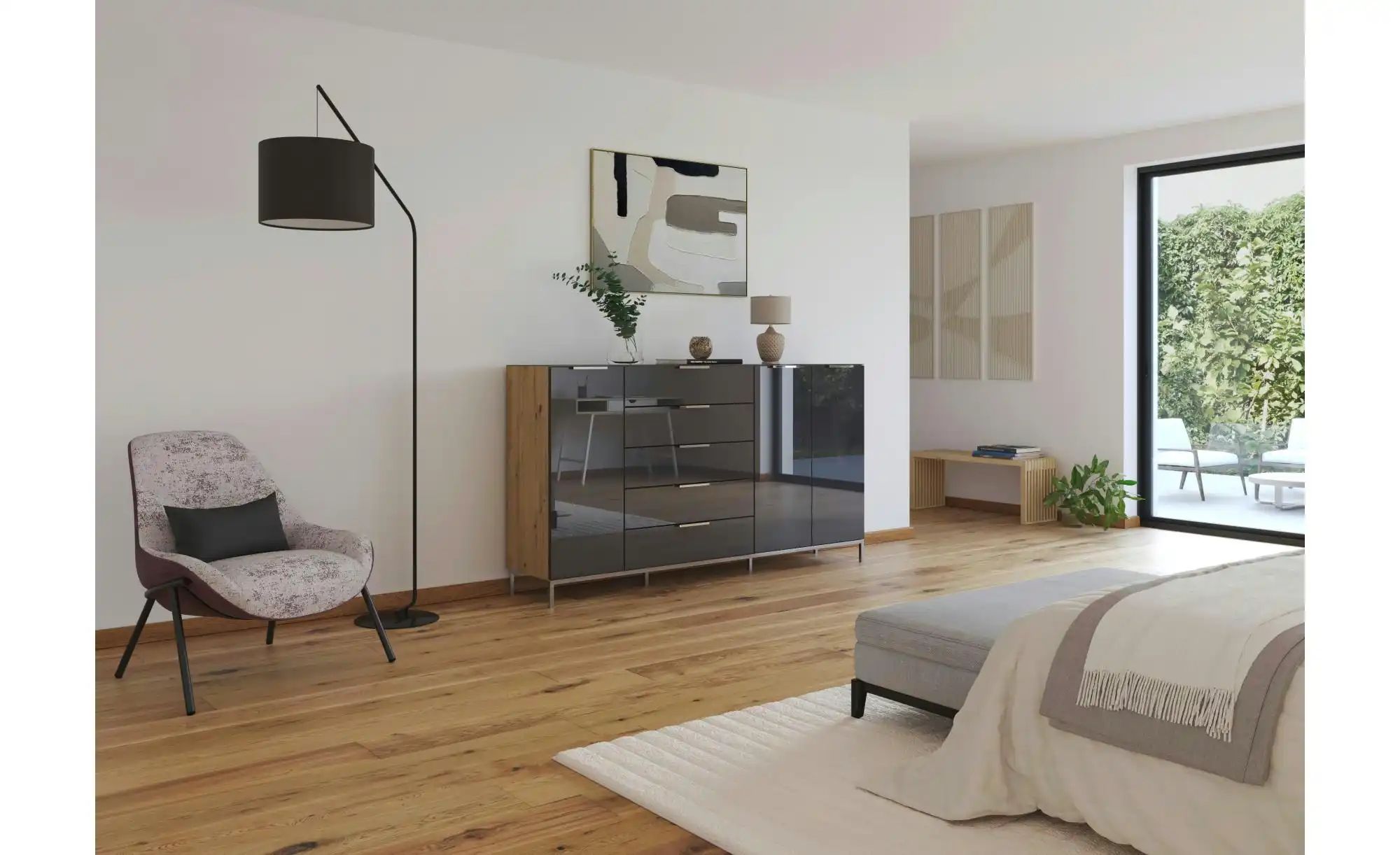 Thumbnail - Highboard  Flipp ¦ holzfarben ¦ Maße (cm): B: 199 H: 110 Kommoden & Sideboards > Highboards - Höffner