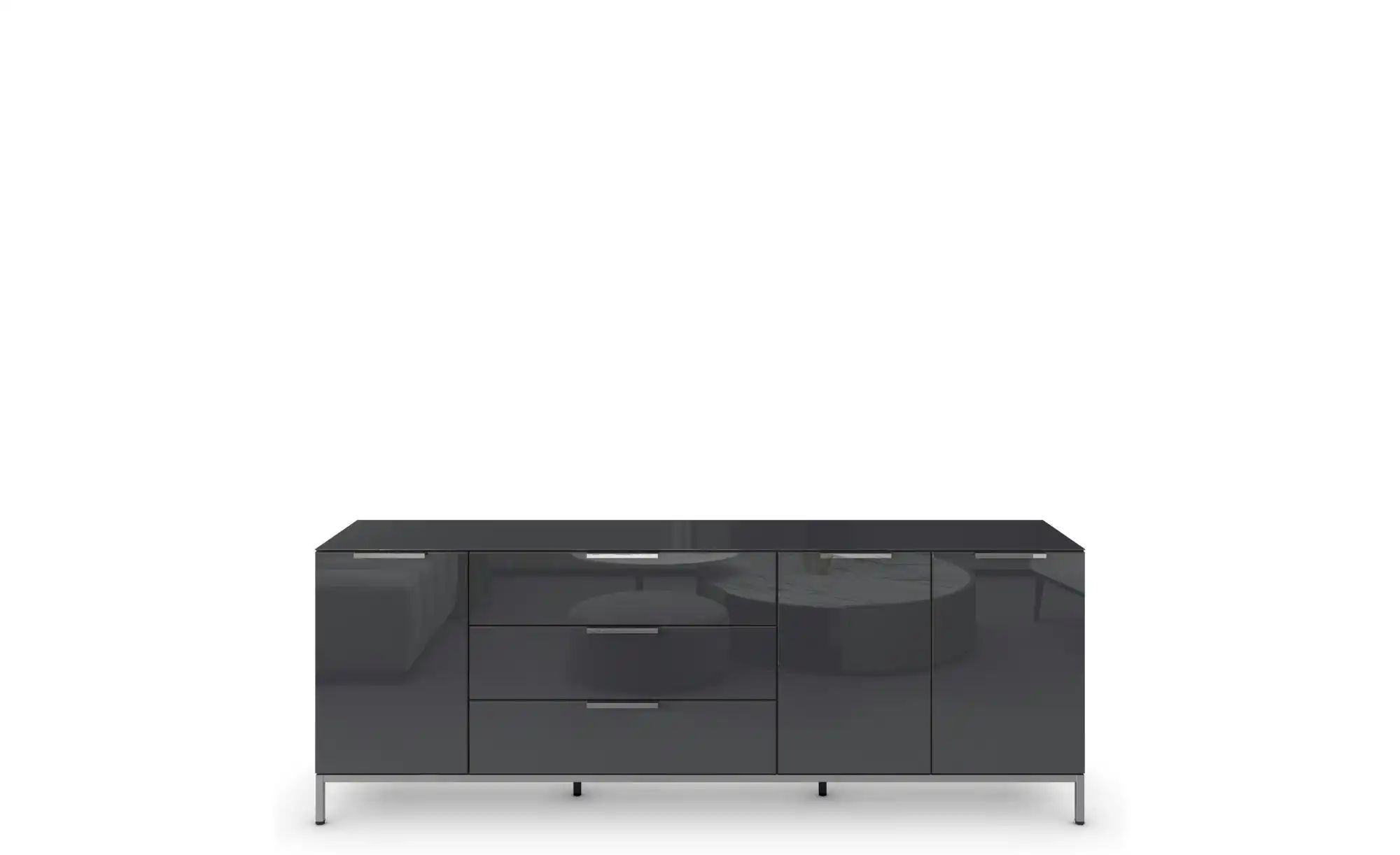 Sideboard  Frome ¦ schwarz ¦ Maße (cm): B: 199 H: 72 Kommoden & Sideboards günstig online kaufen