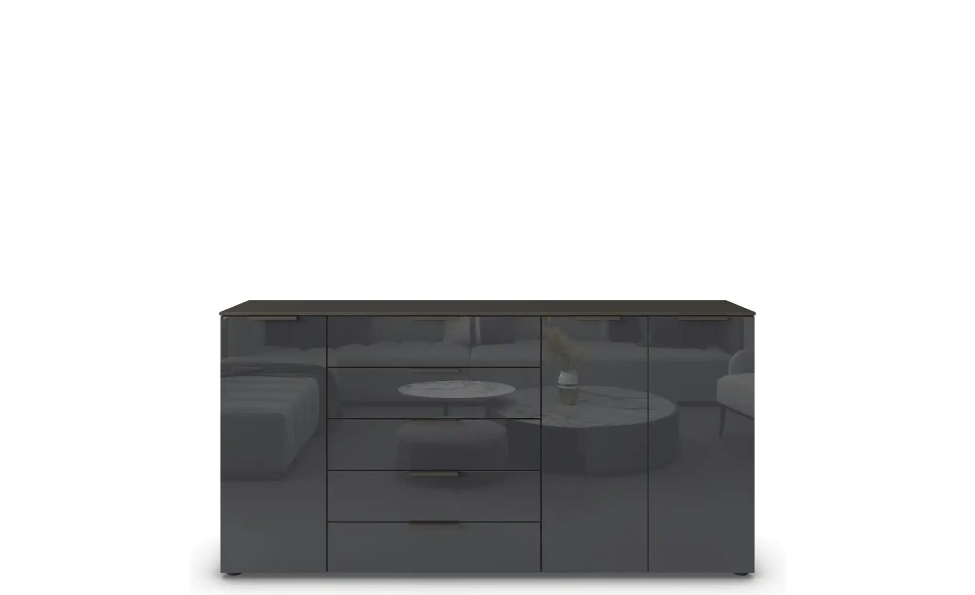 Sideboard   ¦ schwarz ¦ Maße (cm): B: 199 H: 100 Kommoden & Sideboards > Sideboards - Höffner