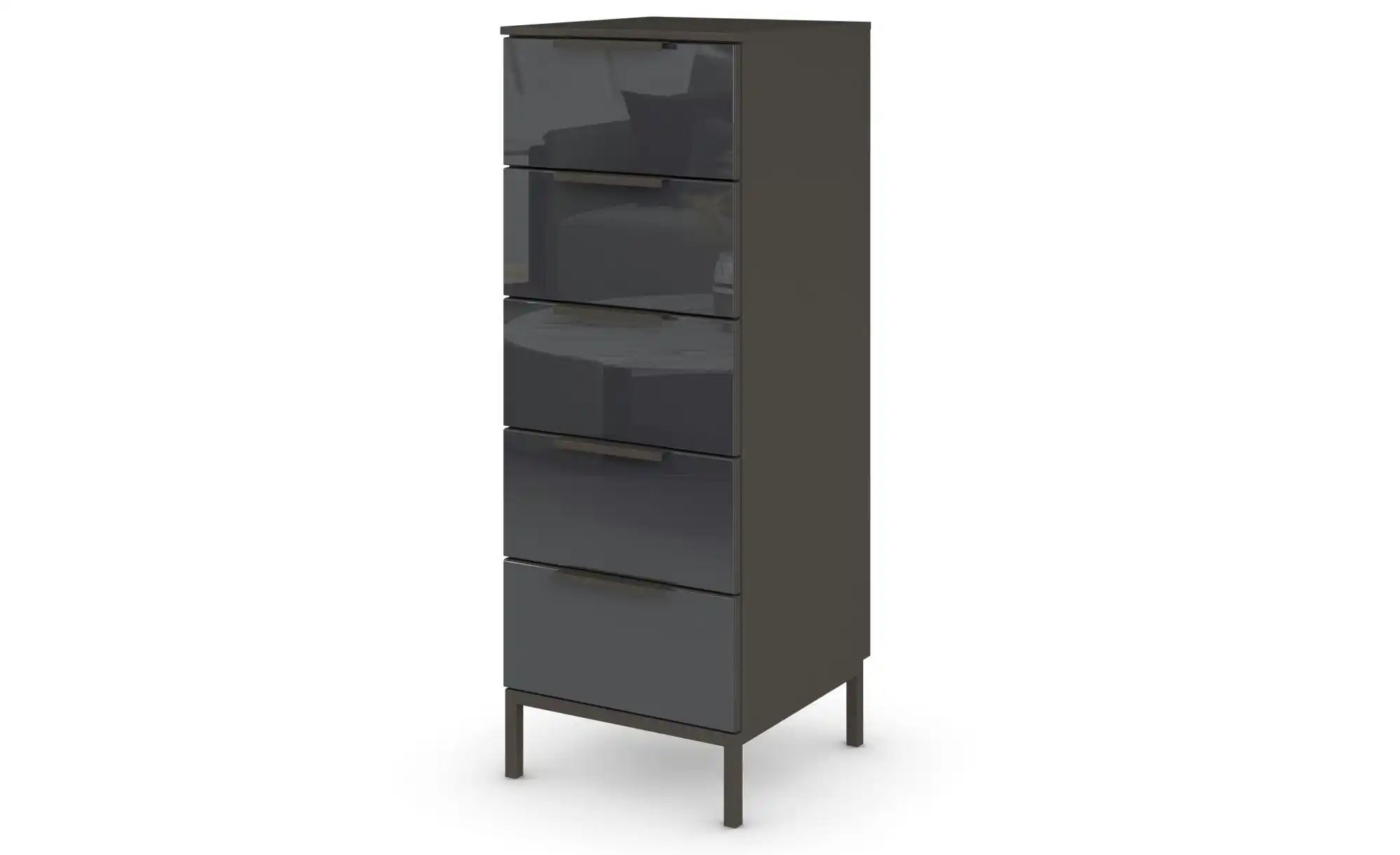 Kommode ¦ schwarz ¦ Maße (cm): B: 40 H: 111 Kommoden & Sideboards > Kommode günstig online kaufen