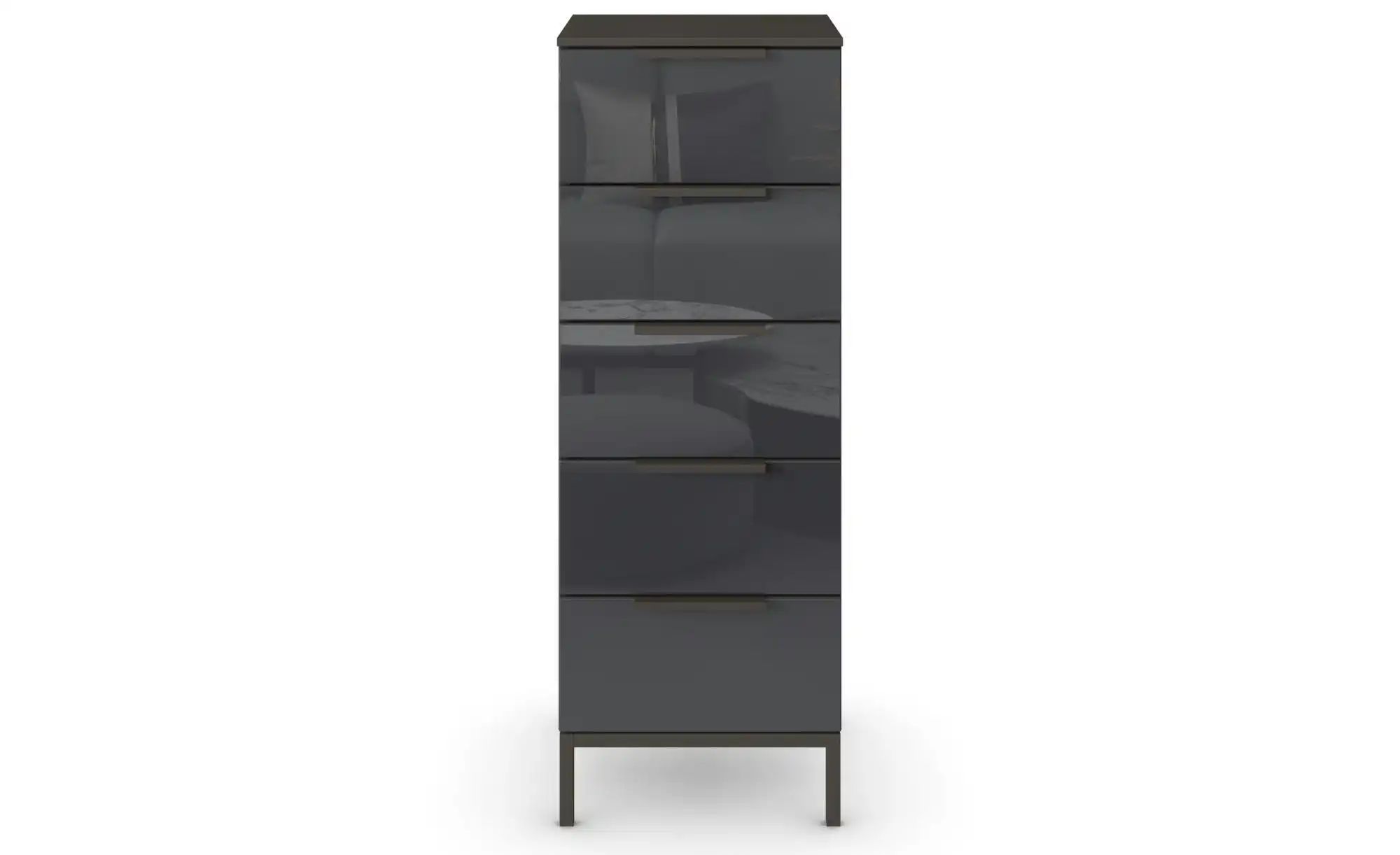 Kommode ¦ schwarz ¦ Maße (cm): B: 40 H: 111 Kommoden & Sideboards > Kommode günstig online kaufen