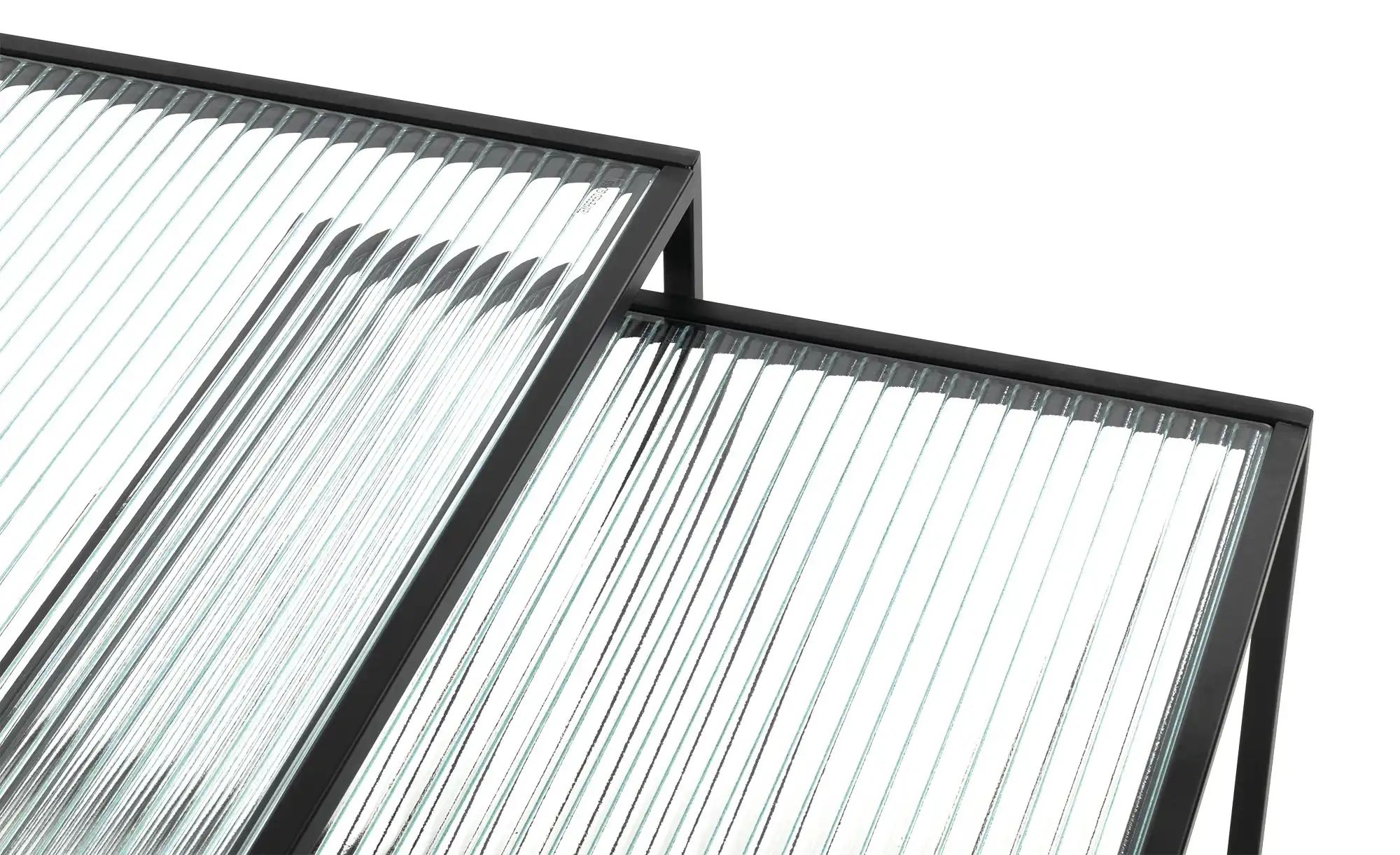 Beistelltisch 2er Set  Hanau ¦ transparent/klar ¦ Maße (cm): B: 45 H: 49 Ti günstig online kaufen