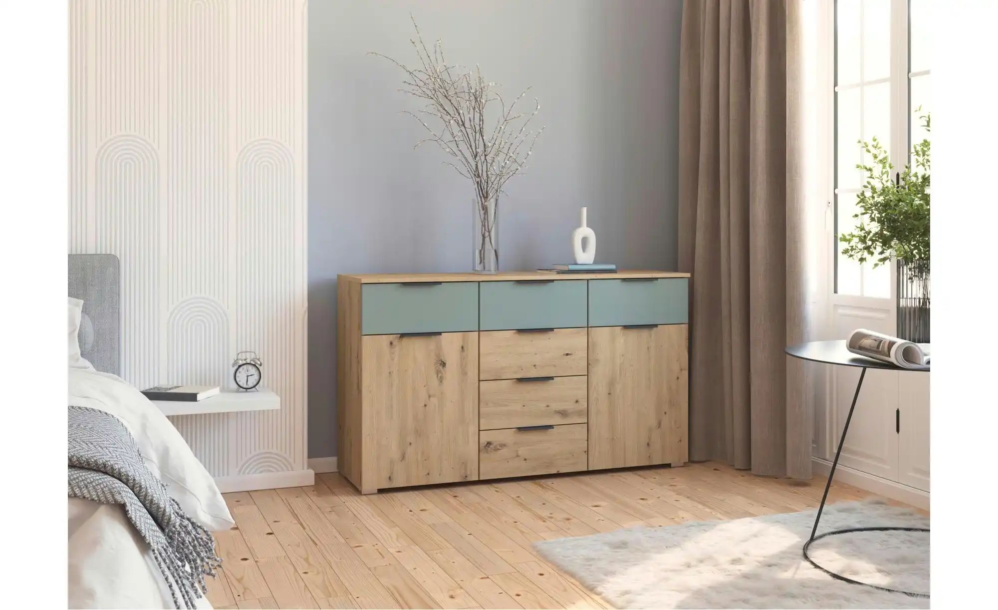 Sideboard ¦ holzfarben ¦ Maße (cm): B: 140 H: 81 Kommoden & Sideboards > Si günstig online kaufen