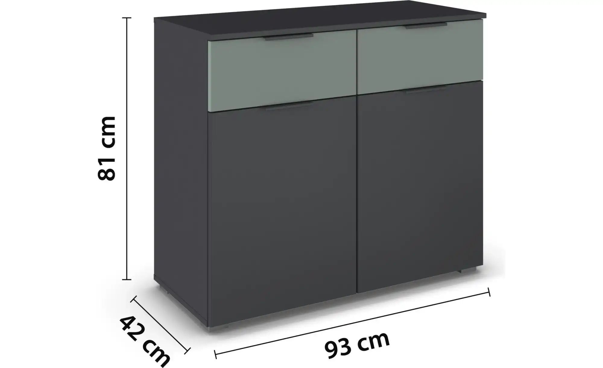 Sideboard ¦ grau ¦ Maße (cm): B: 93 H: 81 Kommoden & Sideboards > Sideboard günstig online kaufen