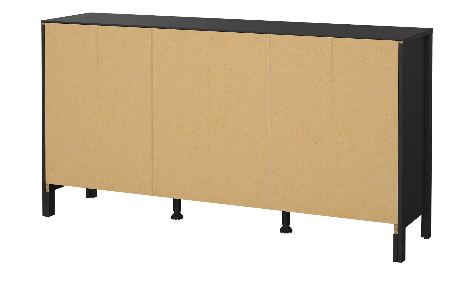 Thumbnail - Sideboard  Madron ¦ schwarz ¦ Maße (cm): B: 151,4 H: 79,7 T: 38.4 Kommoden & Sideboards > Sideboards - Höffner
