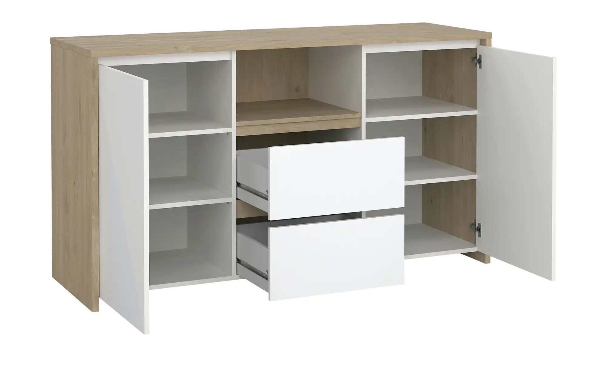 Thumbnail - Sideboard Neirone ¦ weiß ¦ Maße (cm): B: 148,6 H: 83,8 T: 48.1 Kommoden & Sideboards > Sideboards - Höffner