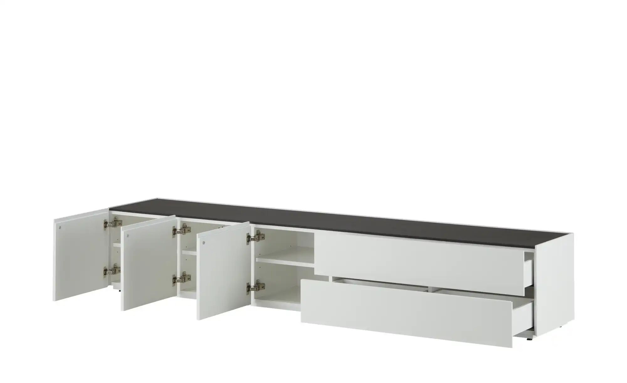 Thumbnail - sound+vision Lowboard  Leandro ¦ weiß ¦ Maße (cm): B: 240 H: 40 T: 43.0 Kommoden & Sideboards > Lowboards - Höffner