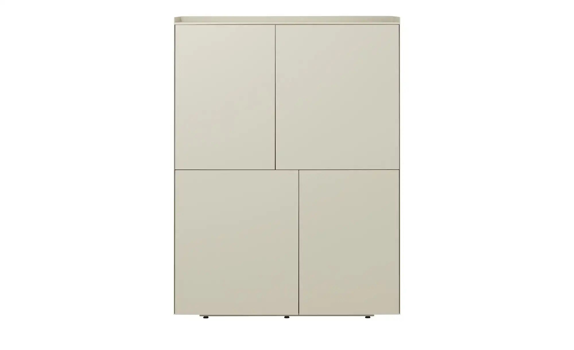 sound+vision Highboard  Milo ¦ beige ¦ Maße (cm): B: 110 H: 148 T: 43.0 Kom günstig online kaufen