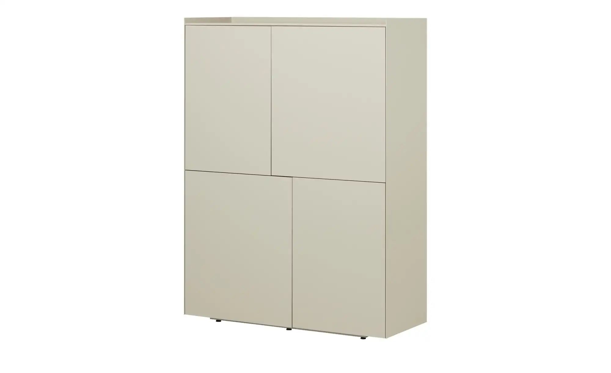 sound+vision Highboard  Milo ¦ beige ¦ Maße (cm): B: 110 H: 148 T: 43.0 Kom günstig online kaufen