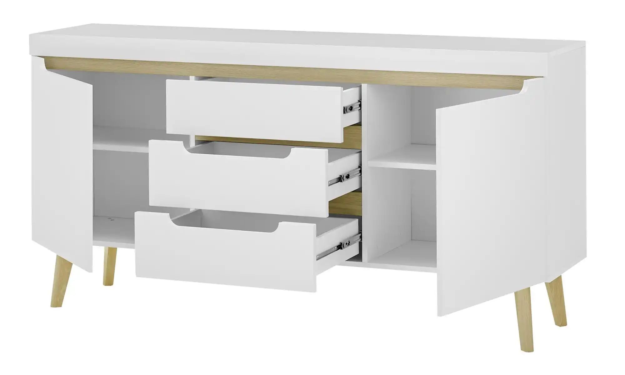 Sideboard ¦ weiß ¦ Maße (cm): B: 160 H: 83 Kommoden & Sideboards > Sideboar günstig online kaufen