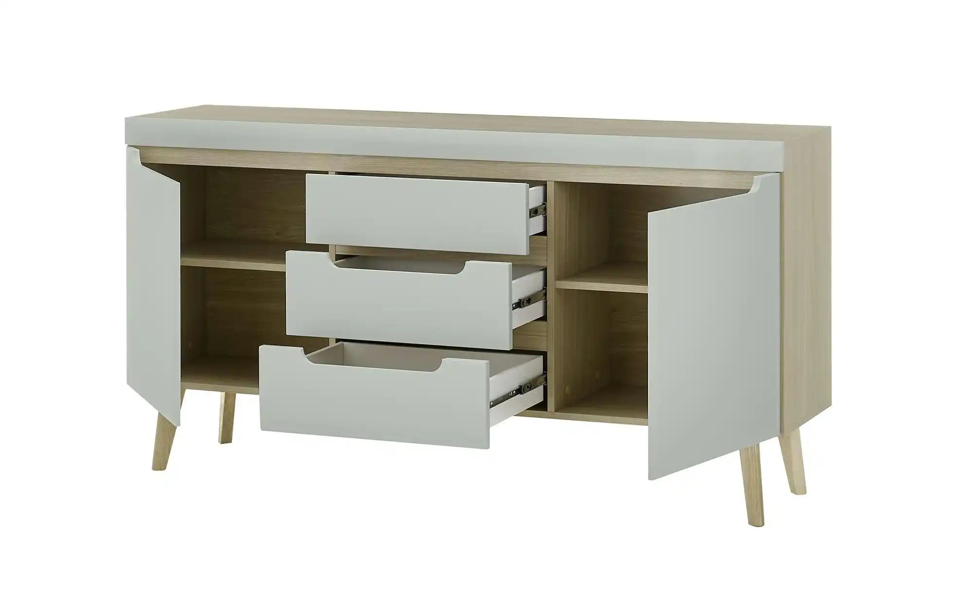 Sideboard  Malaren ¦ grün ¦ Maße (cm): B: 160 H: 83 Kommoden & Sideboards > günstig online kaufen