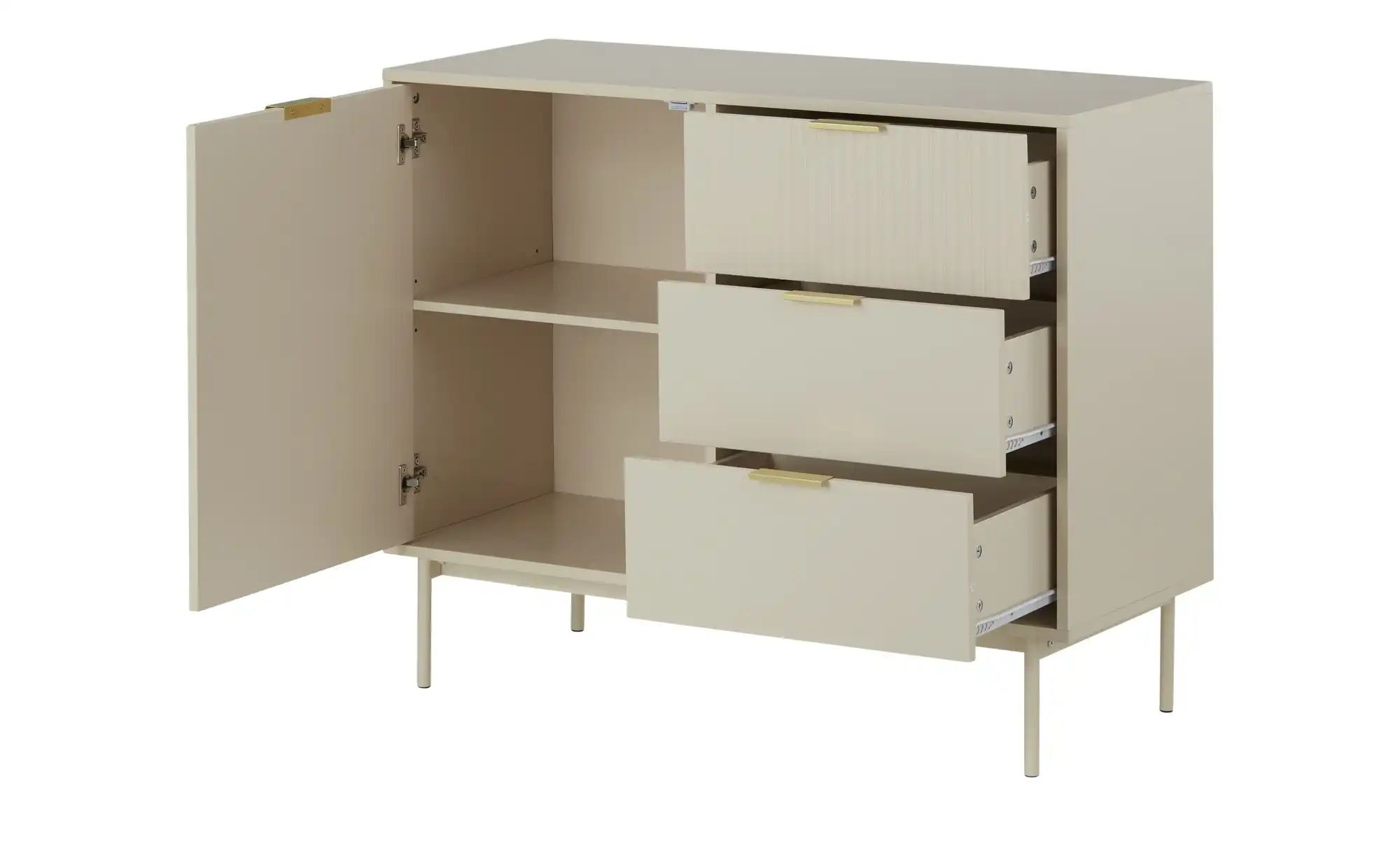 Sideboard  Nanno ¦ beige ¦ Maße (cm): B: 100 H: 80 T: 41.5 Kommoden & Sideb günstig online kaufen