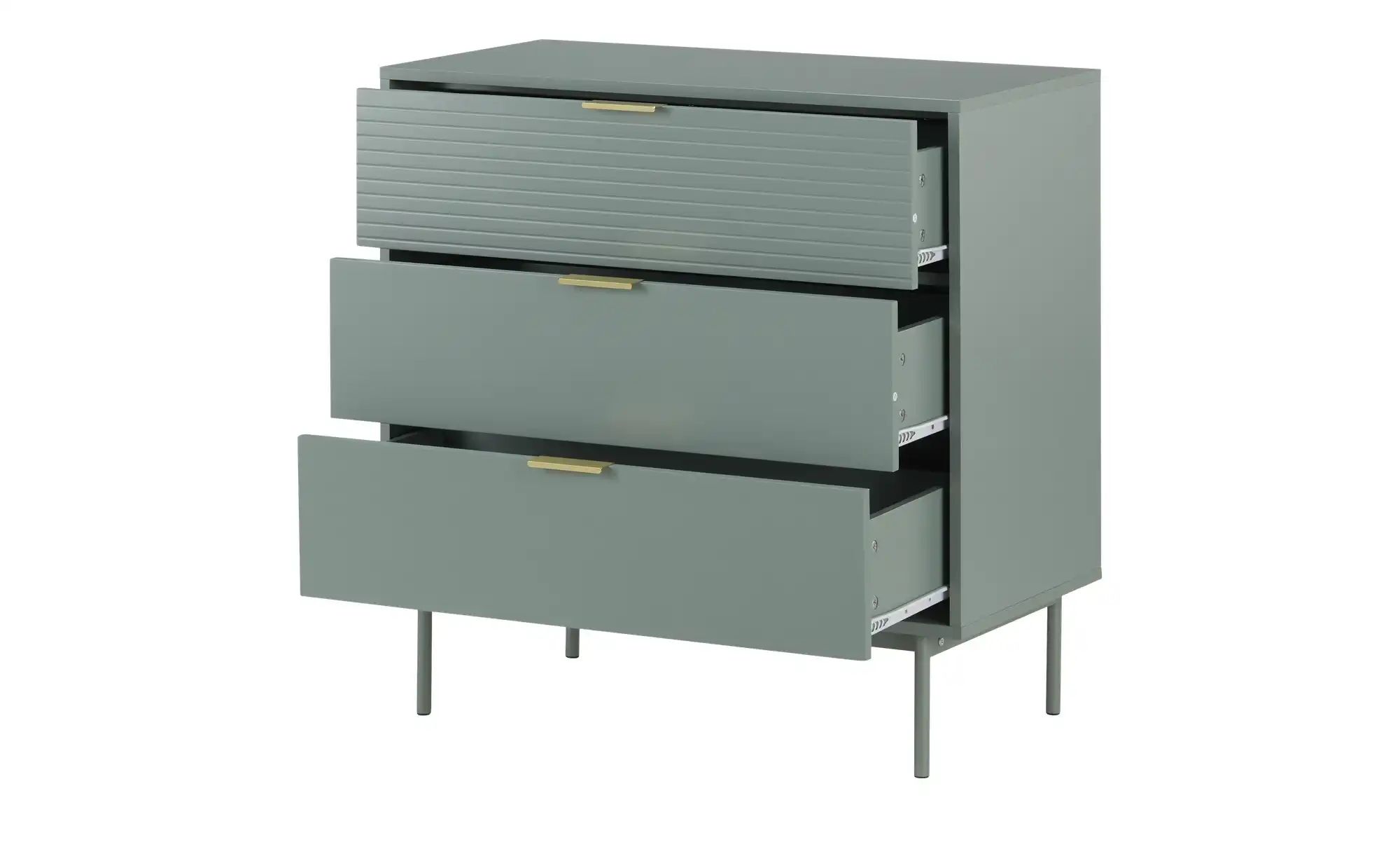 Kommode  Nanno ¦ grün ¦ Maße (cm): B: 80 H: 79,5 T: 41.5 Kommoden & Sideboa günstig online kaufen