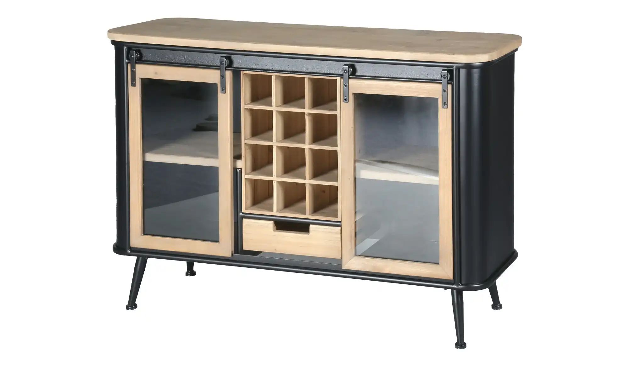 Sideboard  Imola ¦ schwarz ¦ Maße (cm): B: 119,5 H: 80,5 T: 39.5 Kommoden & günstig online kaufen