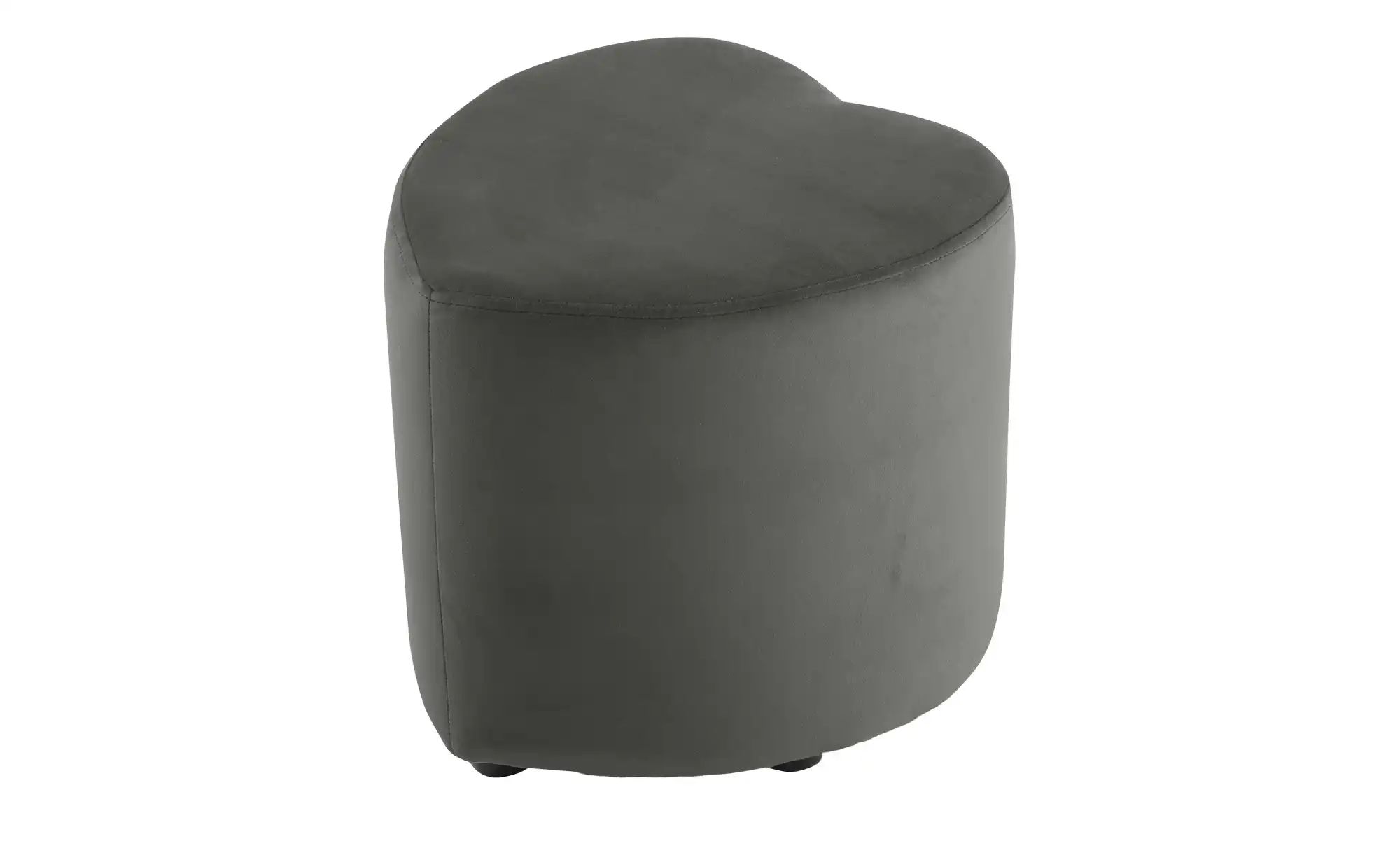 Hocker  Love ¦ grau ¦ Maße (cm): B: 45 H: 47 T: 47 Polstermöbel > Hocker - günstig online kaufen