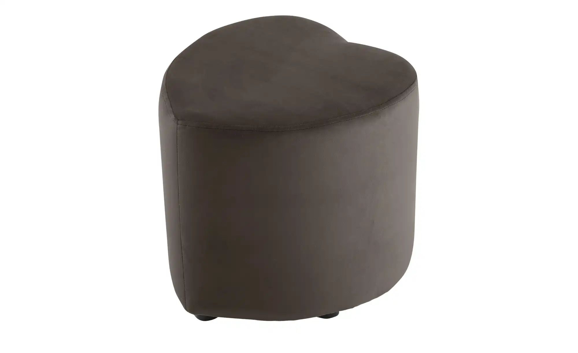 Hocker  Love ¦ braun ¦ Maße (cm): B: 45 H: 47 T: 47 Polstermöbel > Hocker - günstig online kaufen