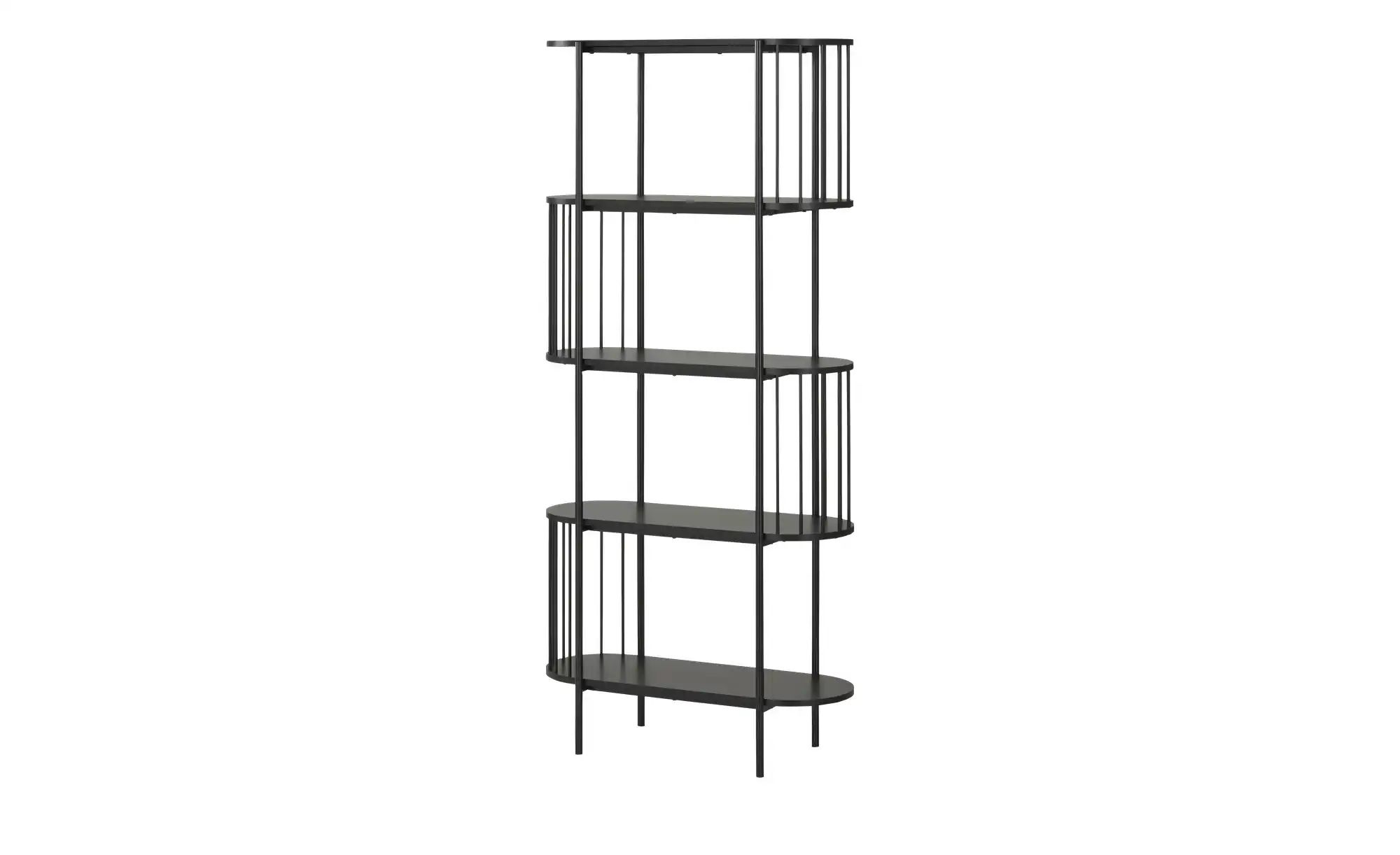 Regal  Hella ¦ schwarz ¦ Maße (cm): B: 80 H: 172 T: 34.0 Regale > Bücherreg günstig online kaufen