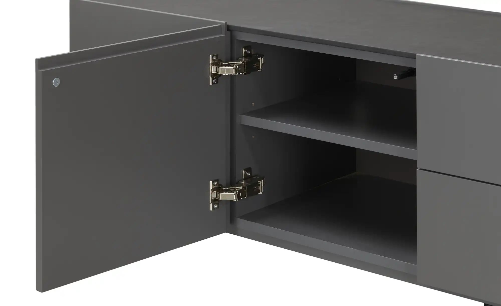 Thumbnail - sound+vision Lowboard  Leandro ¦ grau ¦ Maße (cm): B: 200 H: 40 T: 43.0 Kommoden & Sideboards > Lowboards - Höffner