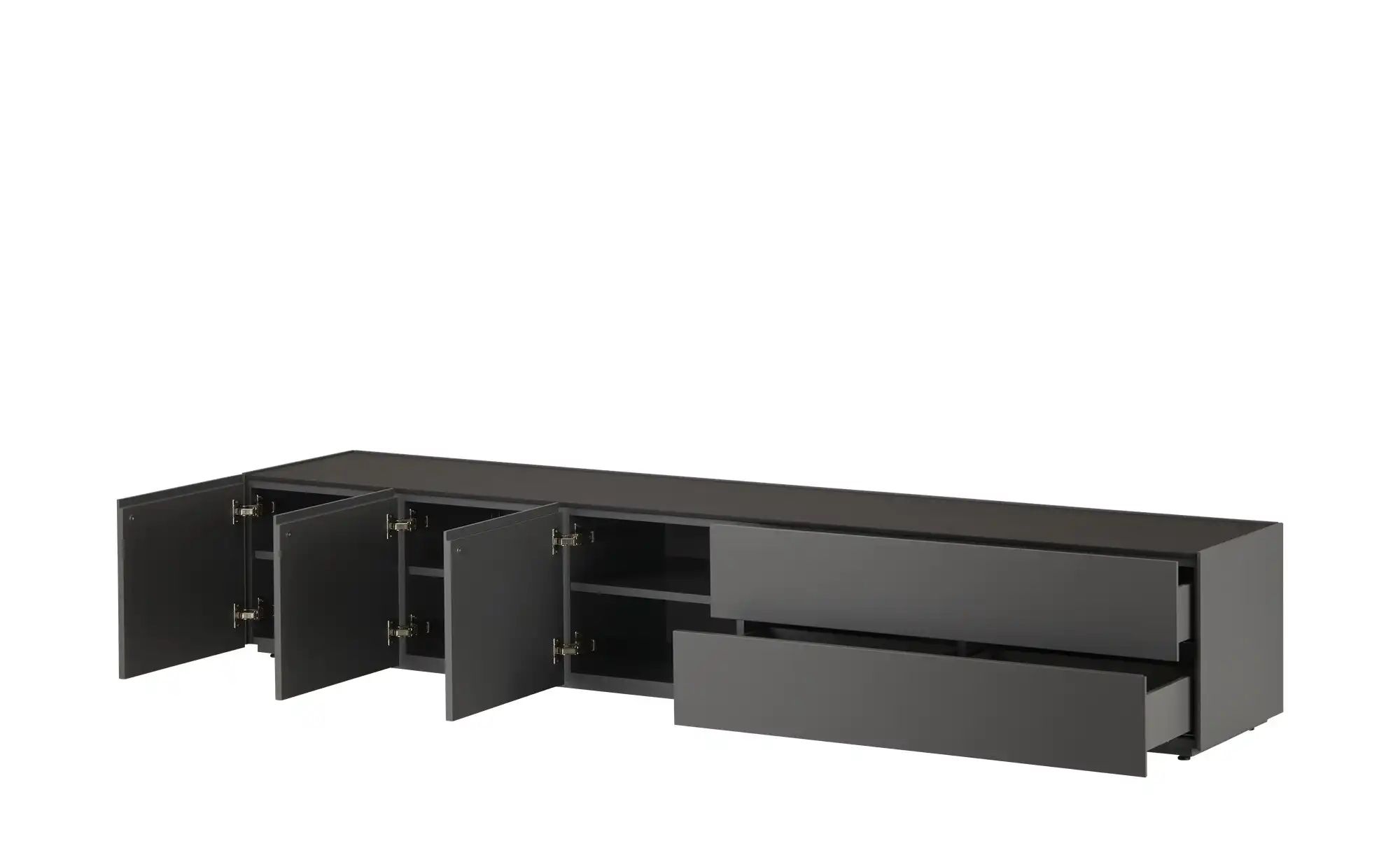 sound+vision Lowboard  Leandro ¦ grau ¦ Maße (cm): B: 240 H: 40 T: 43.0 Kom günstig online kaufen