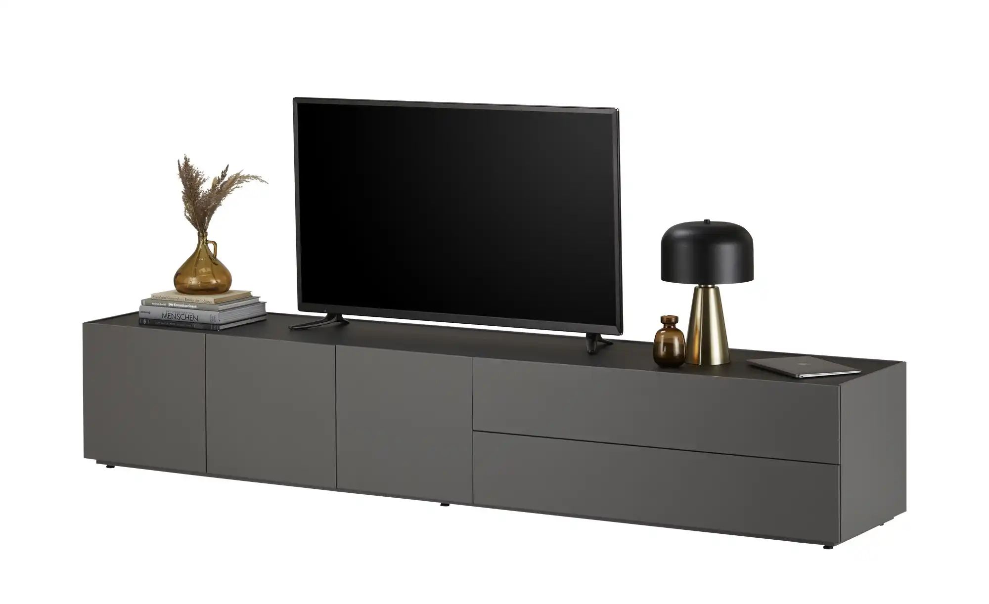 Thumbnail - sound+vision Lowboard  Leandro ¦ grau ¦ Maße (cm): B: 240 H: 40 T: 43.0 Kommoden & Sideboards > Lowboards - Höffner