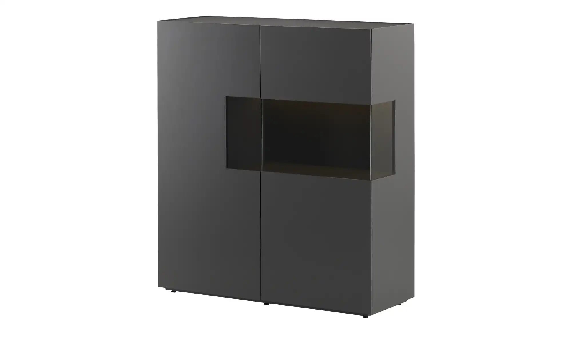 sound+vision Highboard  Leandro ¦ grau ¦ Maße (cm): B: 120 H: 135 T: 43.0 K günstig online kaufen