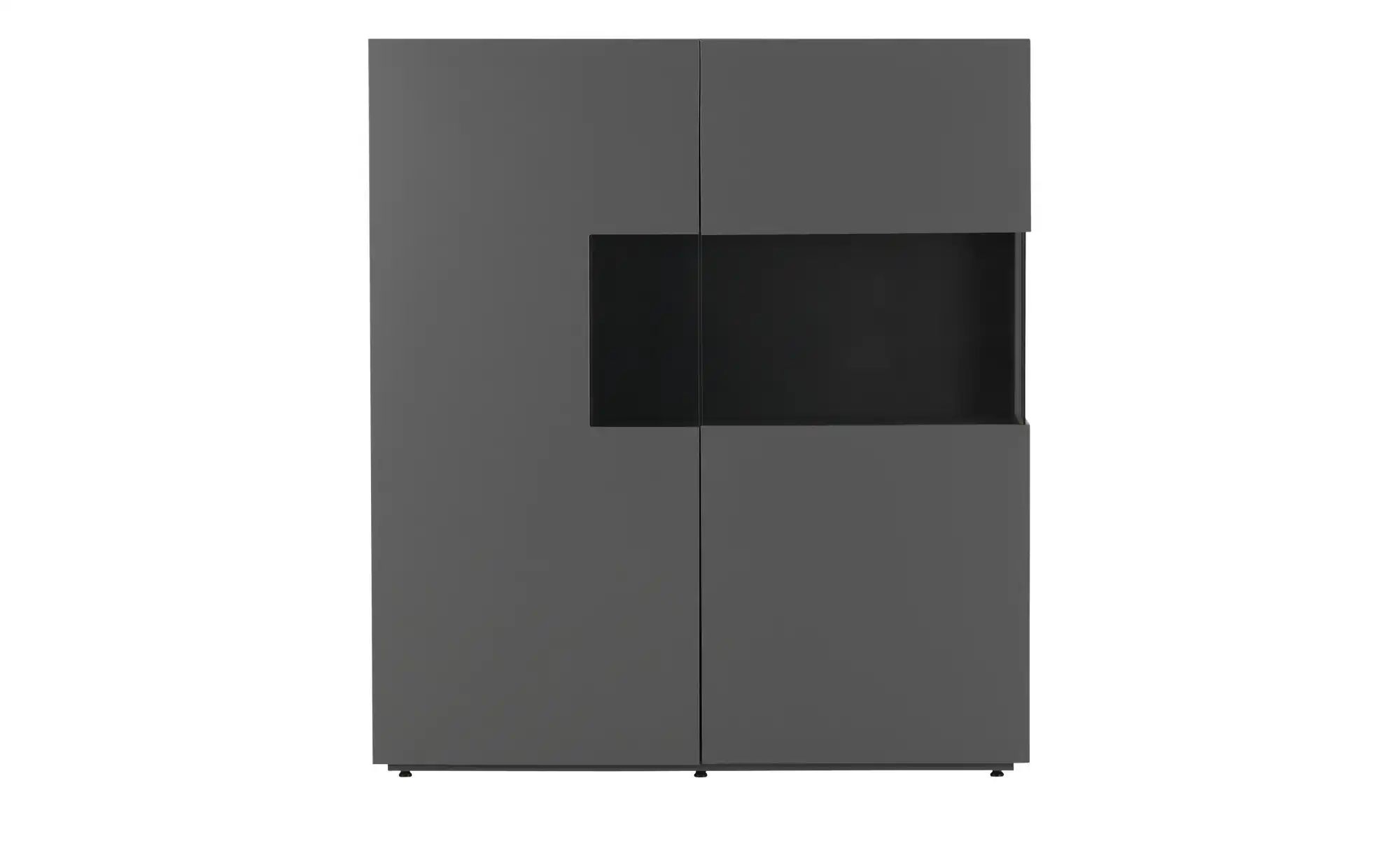 sound+vision Highboard  Leandro ¦ grau ¦ Maße (cm): B: 120 H: 135 T: 43.0 K günstig online kaufen